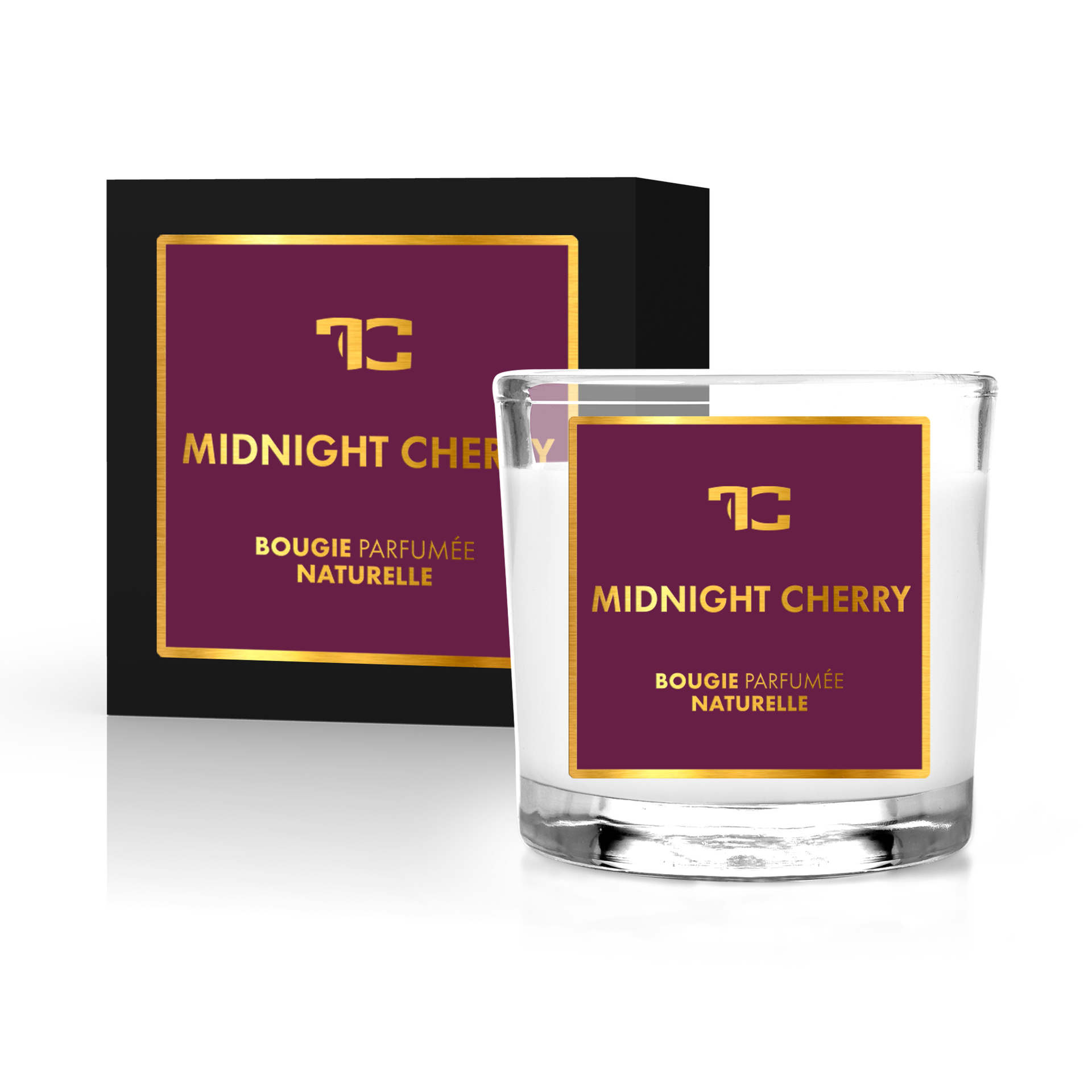 55 ml votivní sójová eko-svíce, Midnight cherry, Parfumia