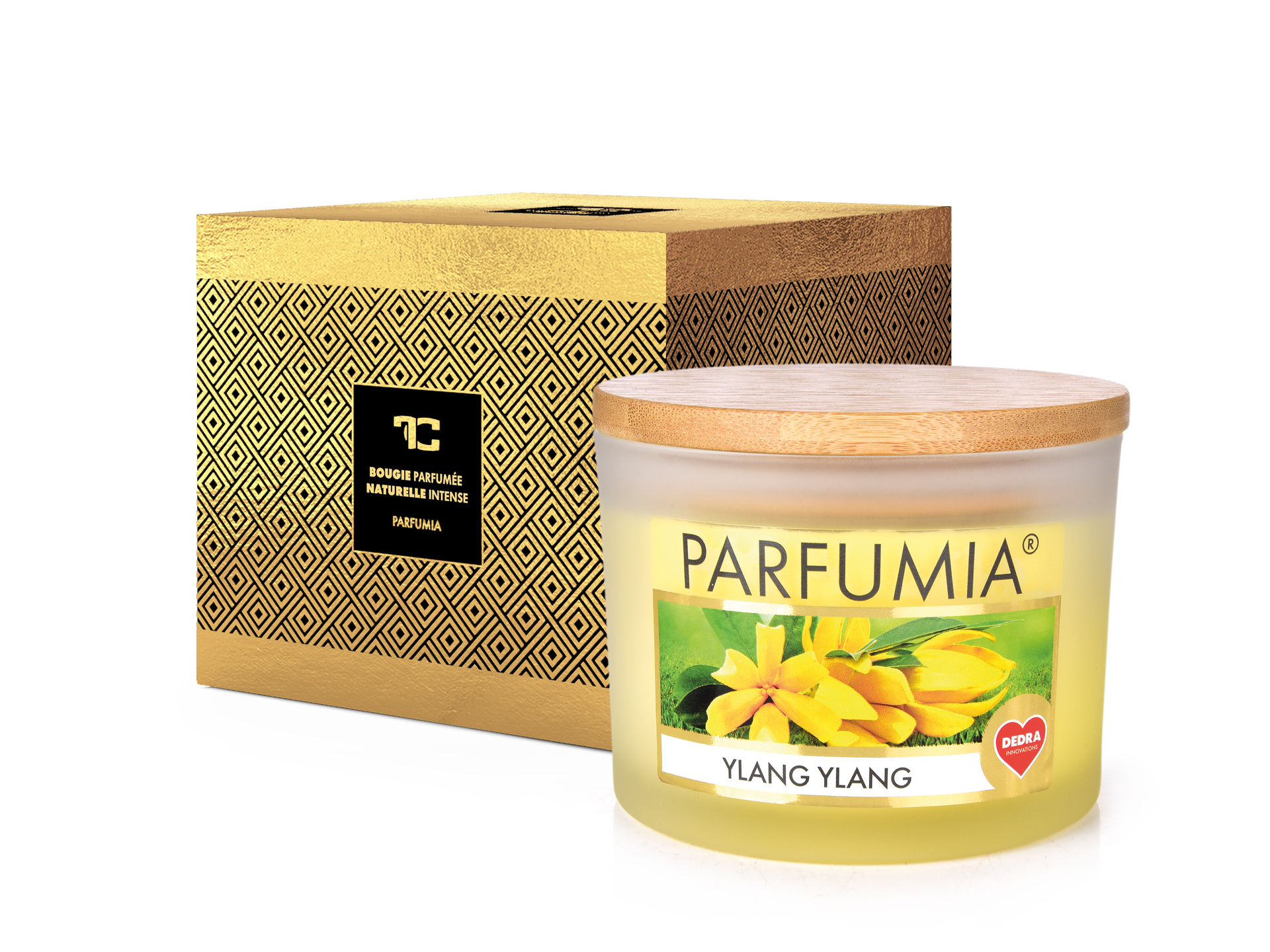 Intense 2 knoty sójová vonná EKO svíce Parfumia, Ylang ylang 400 ml
