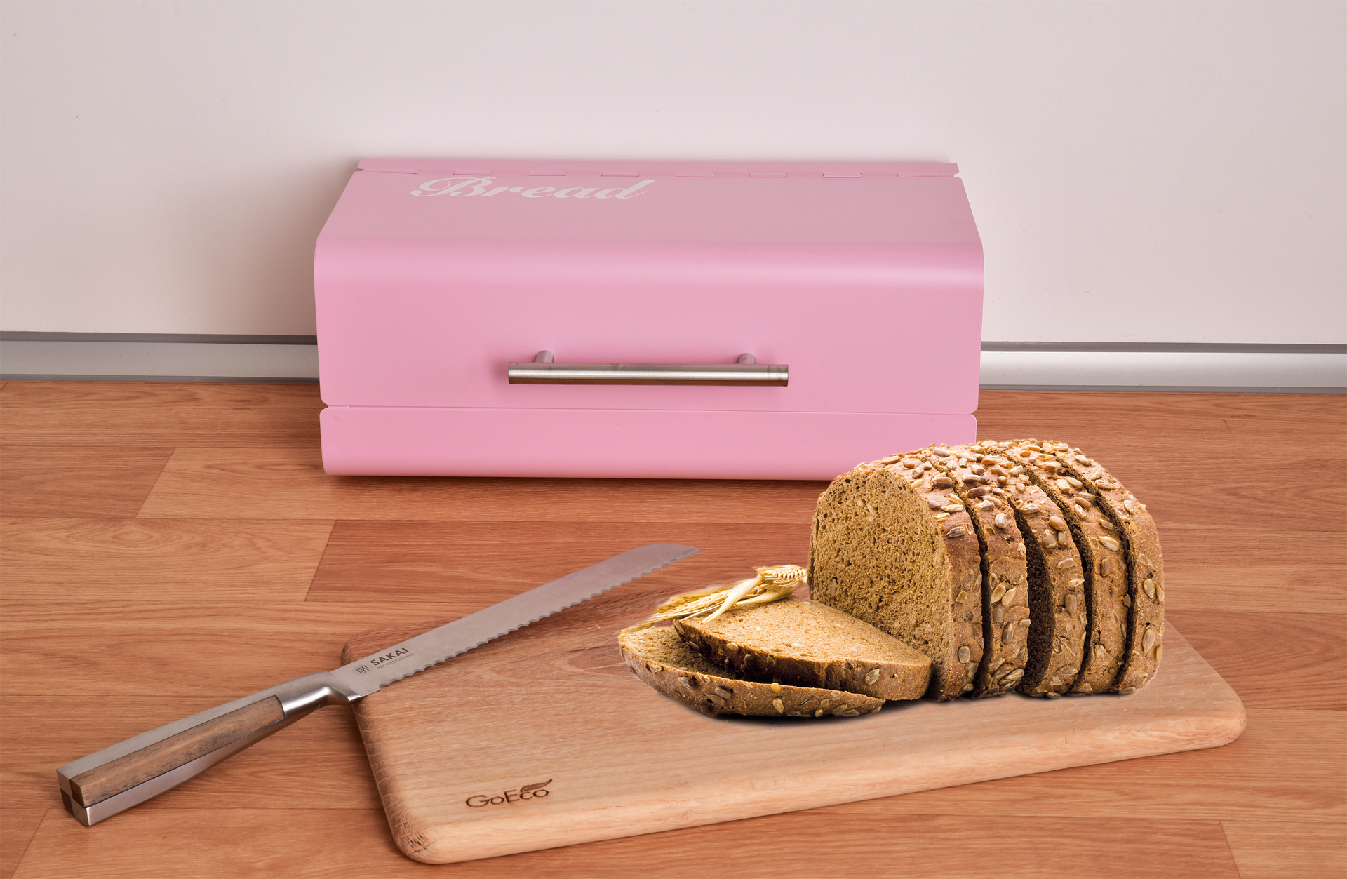 GOURMET kovový chlebník s otváracím vekom