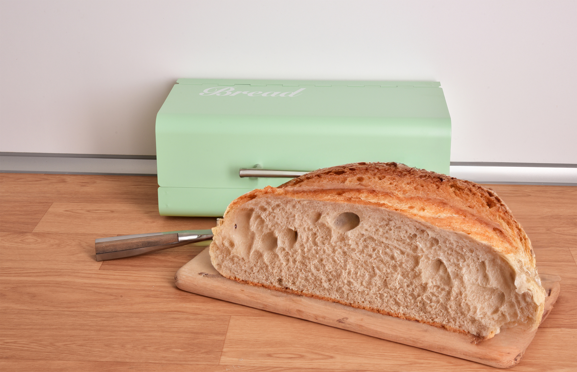 GOURMET kovový chlebník s otváracím vekom