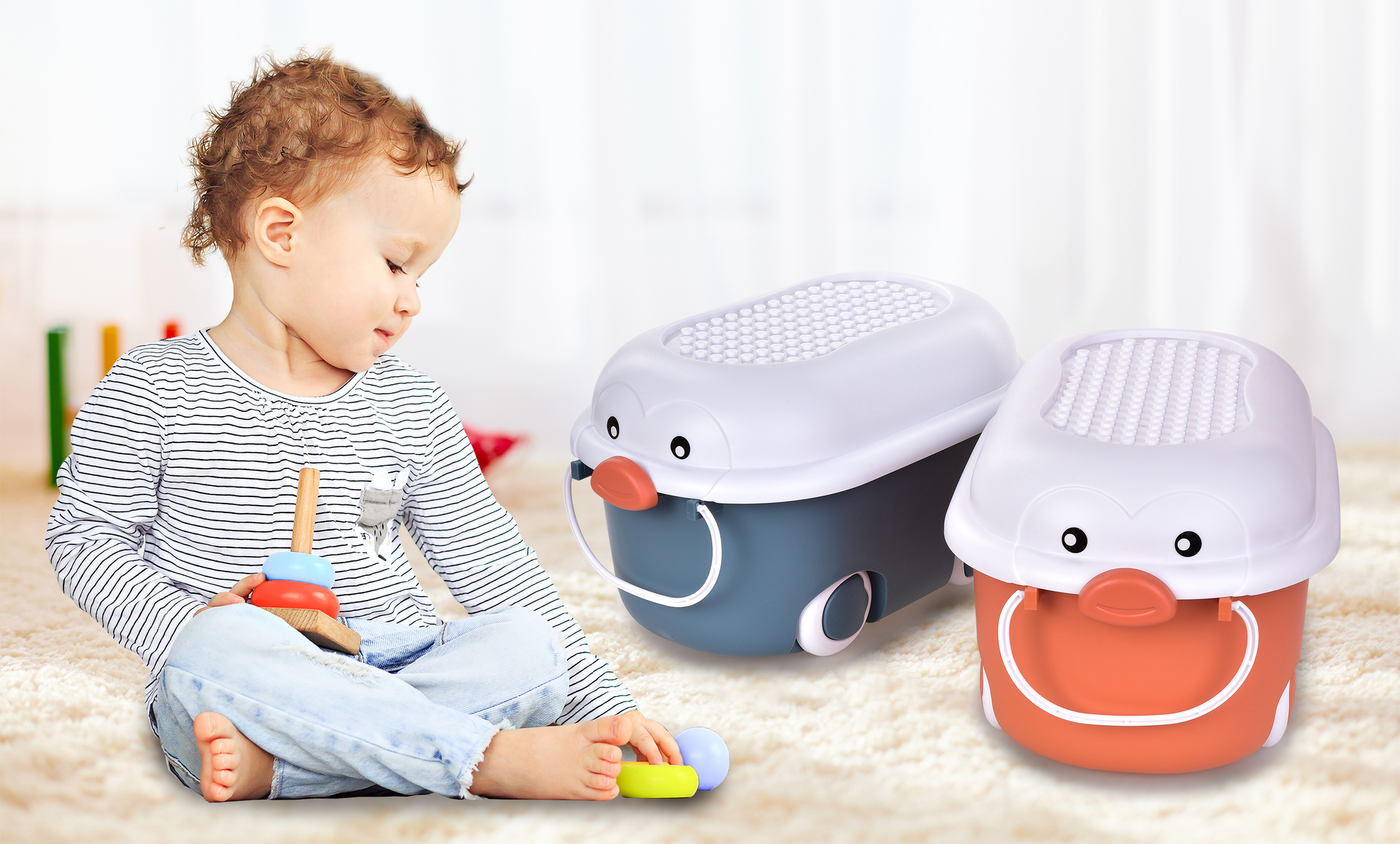 PLAY 10 l pojazdný detský box s vekom