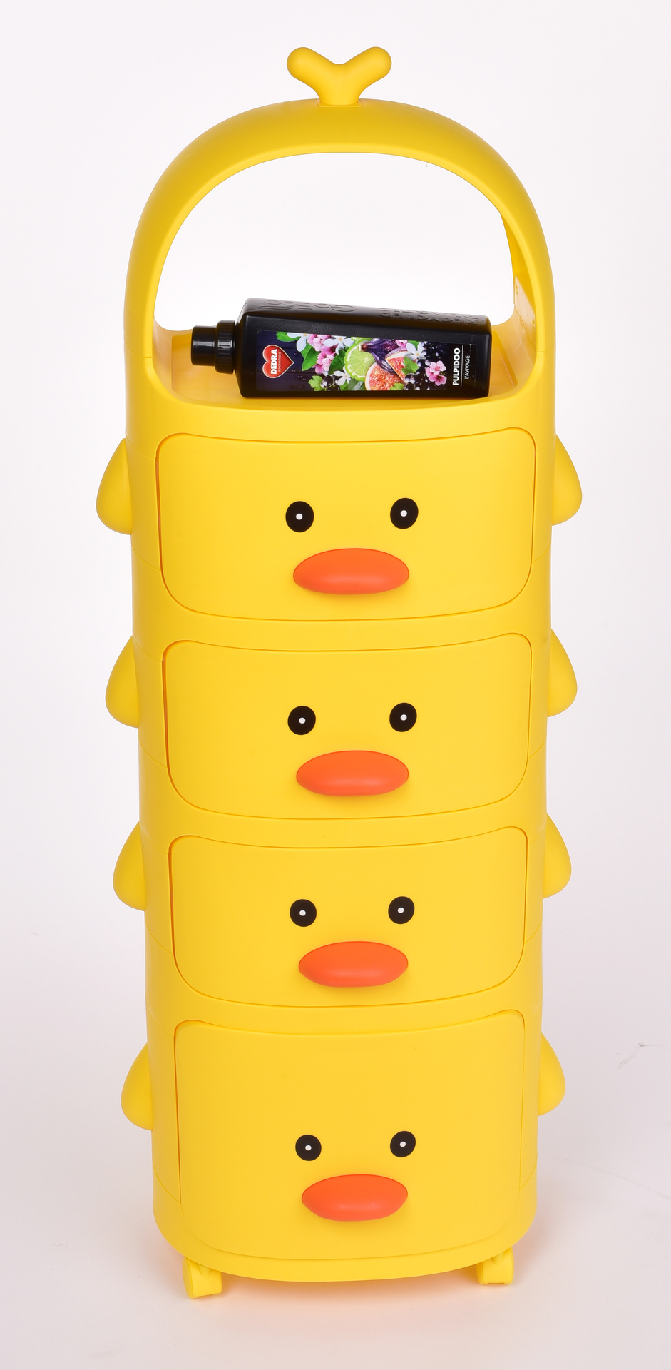 KAČIČKA regál 4 poschodový so zásuvkami