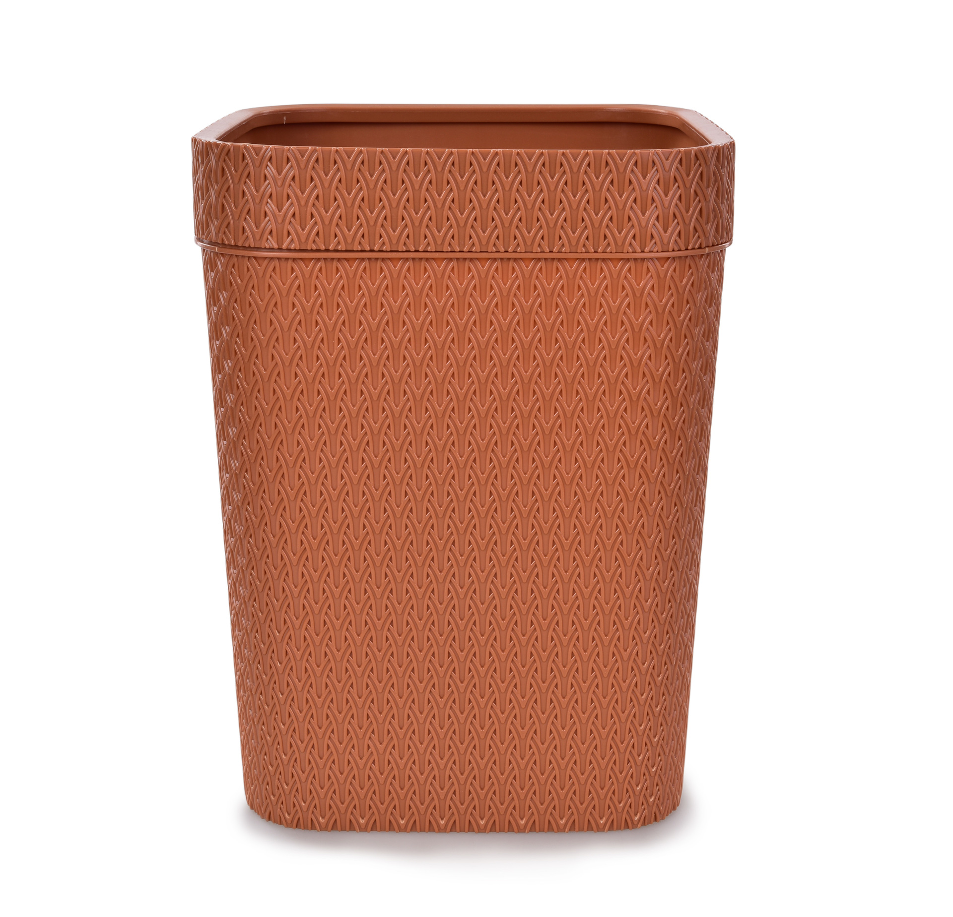 RATAN odpadkový kôš 12 L s ratanovou plastovou štruktúrou