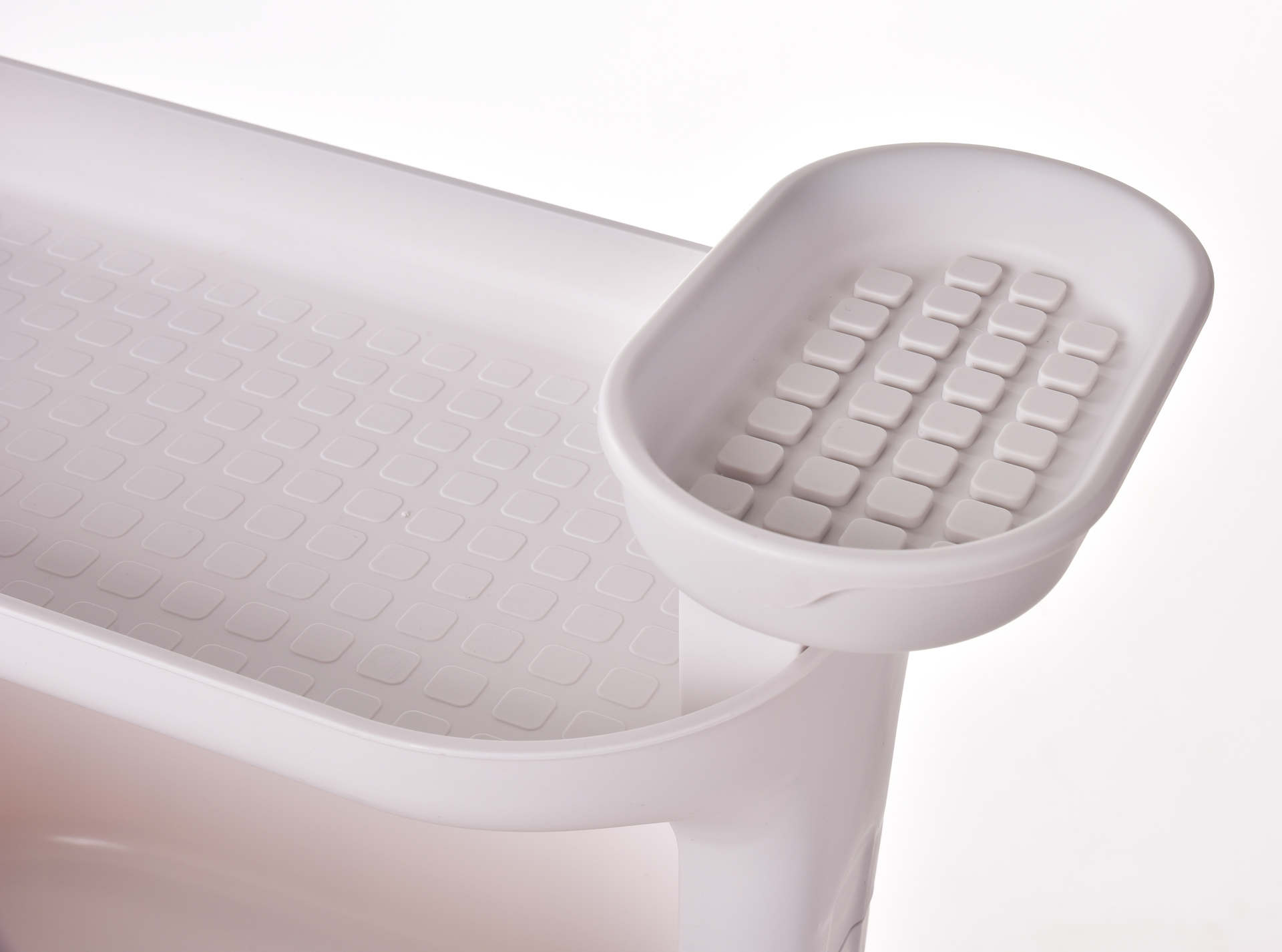 PRAKTIK 4poschodový pojazdný regál s vyberateľným 15 L vedrom a úložnými policami