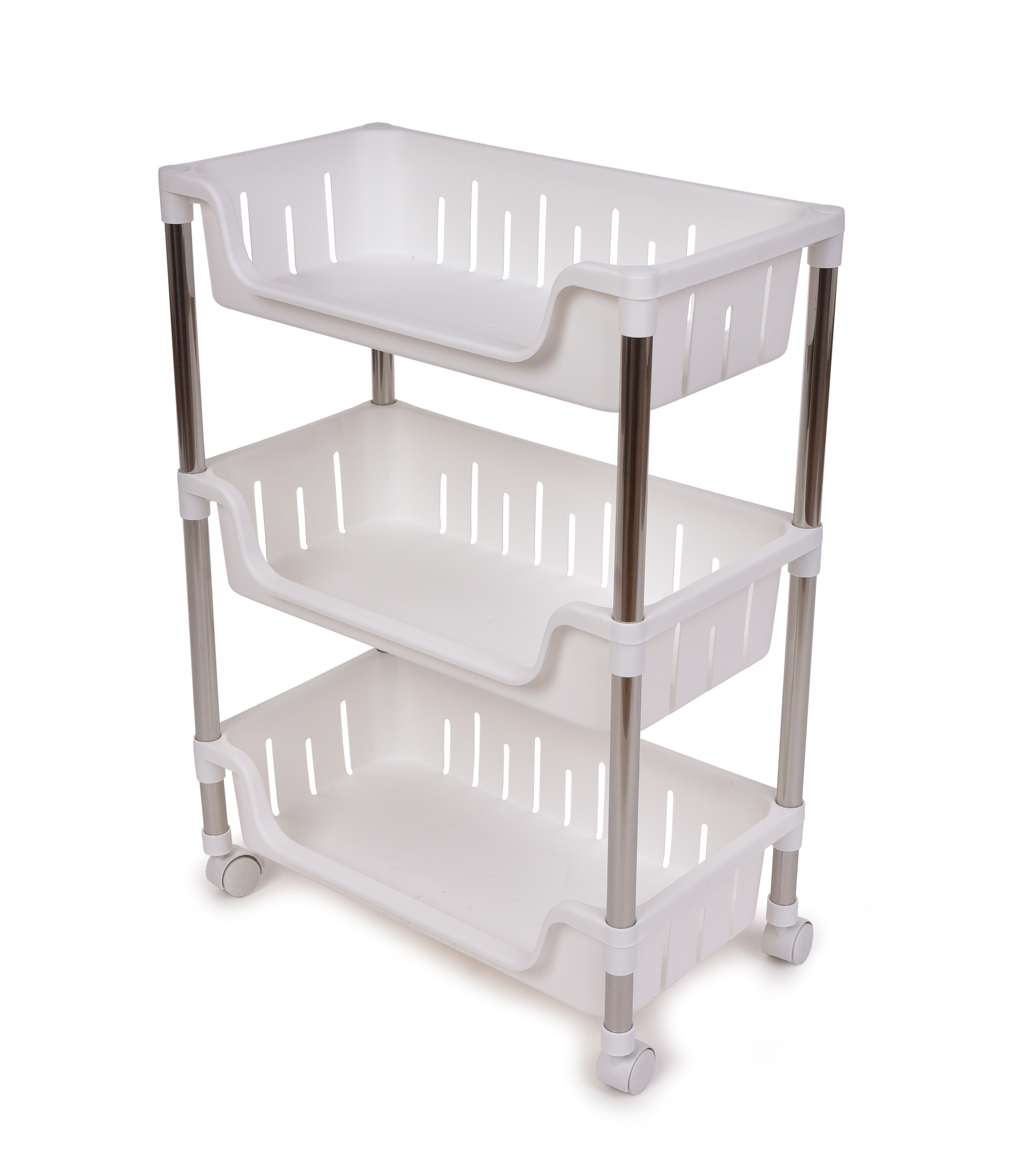 TROLEY pojazdný úložný regál s 3 policami