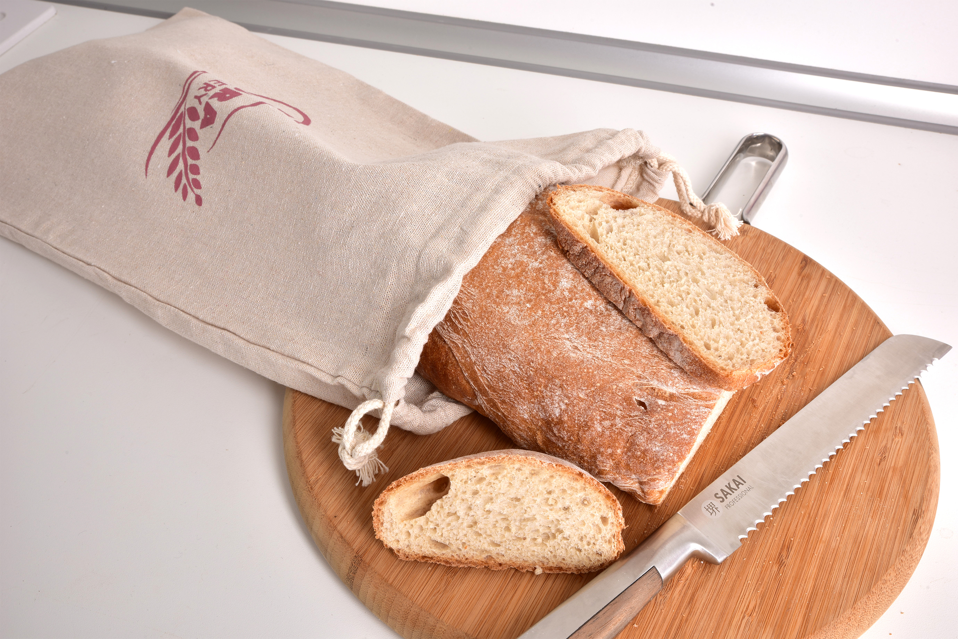 GoEco® bavlneno-konopné vrecko na chlieb a pečivo