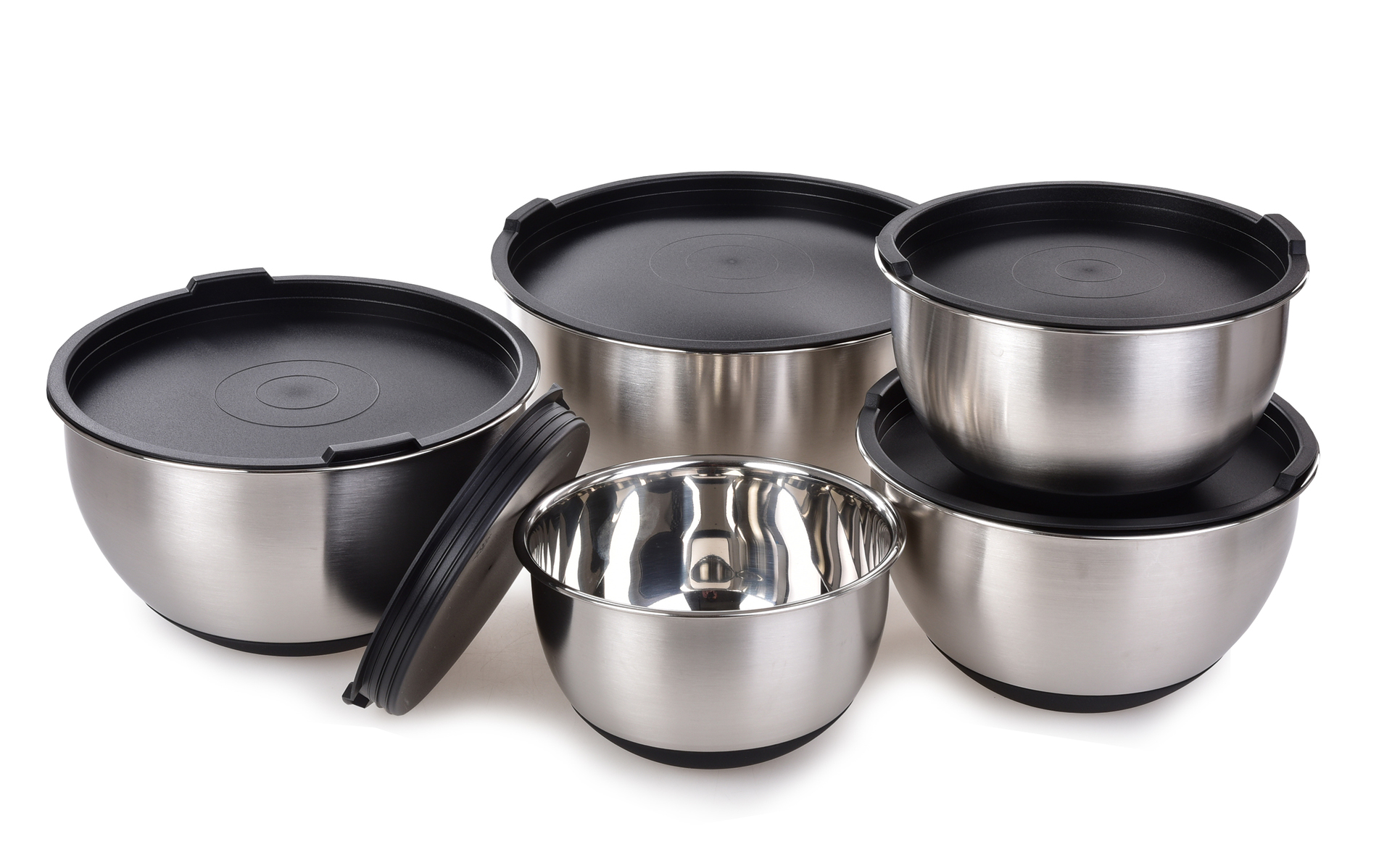 GOURMET 1,5 L nerezová kysnúca misa s vekom a protišmykovým dnom