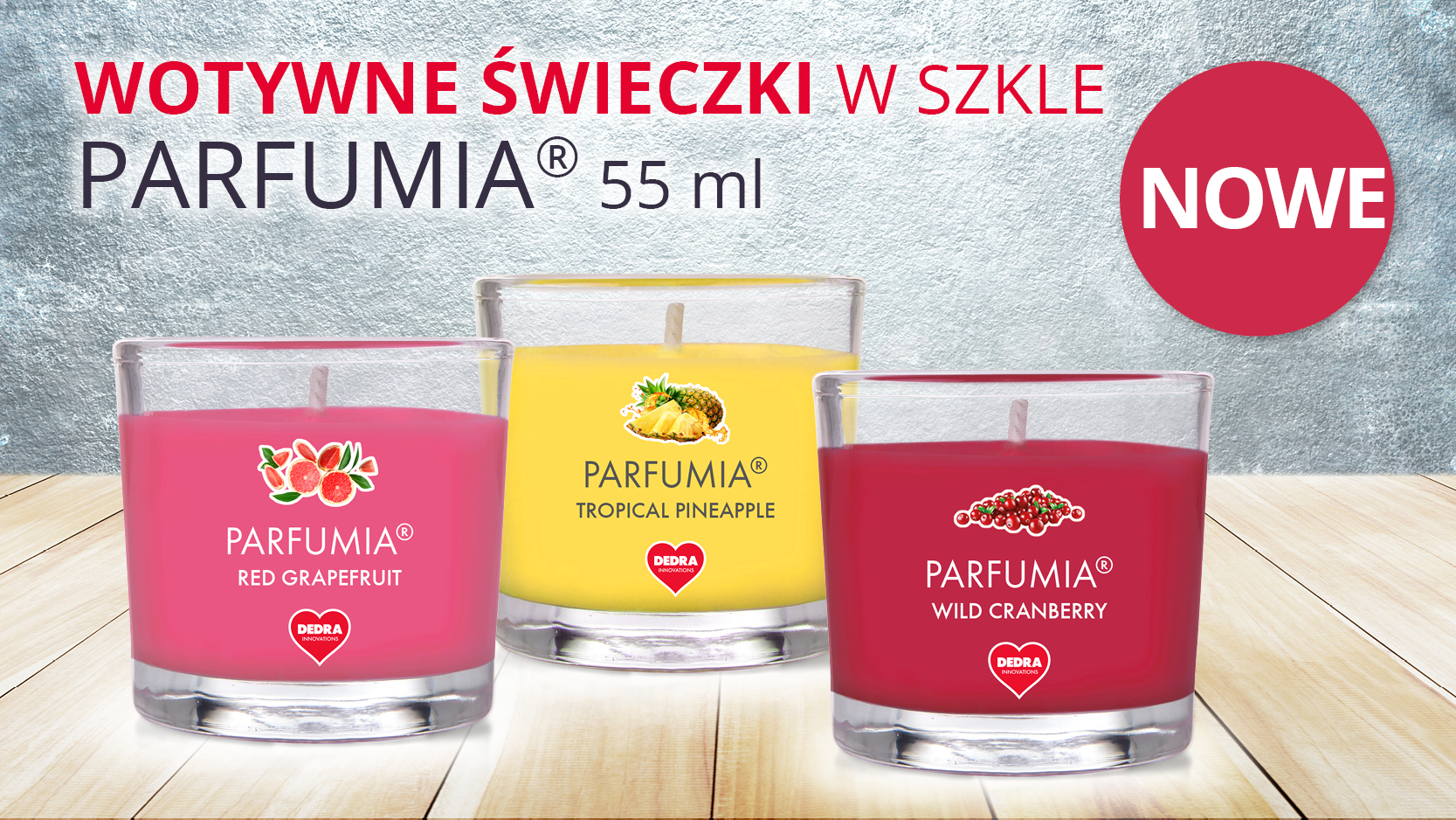 NOWOŚCI! Wotywne sojowe EKO świeczki zapachowe PARFUMIA® 55 ml - MojaDEDRA. pl