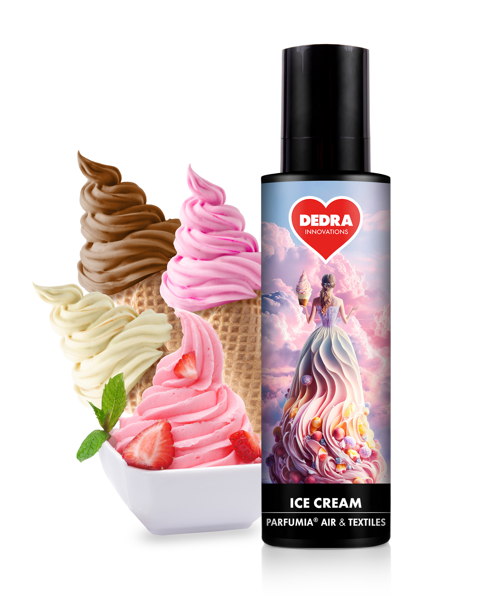 Levně ICE CREAM | Osvěžovač vzduchu & textilií | luxusní parfémový sprej | 250 ml