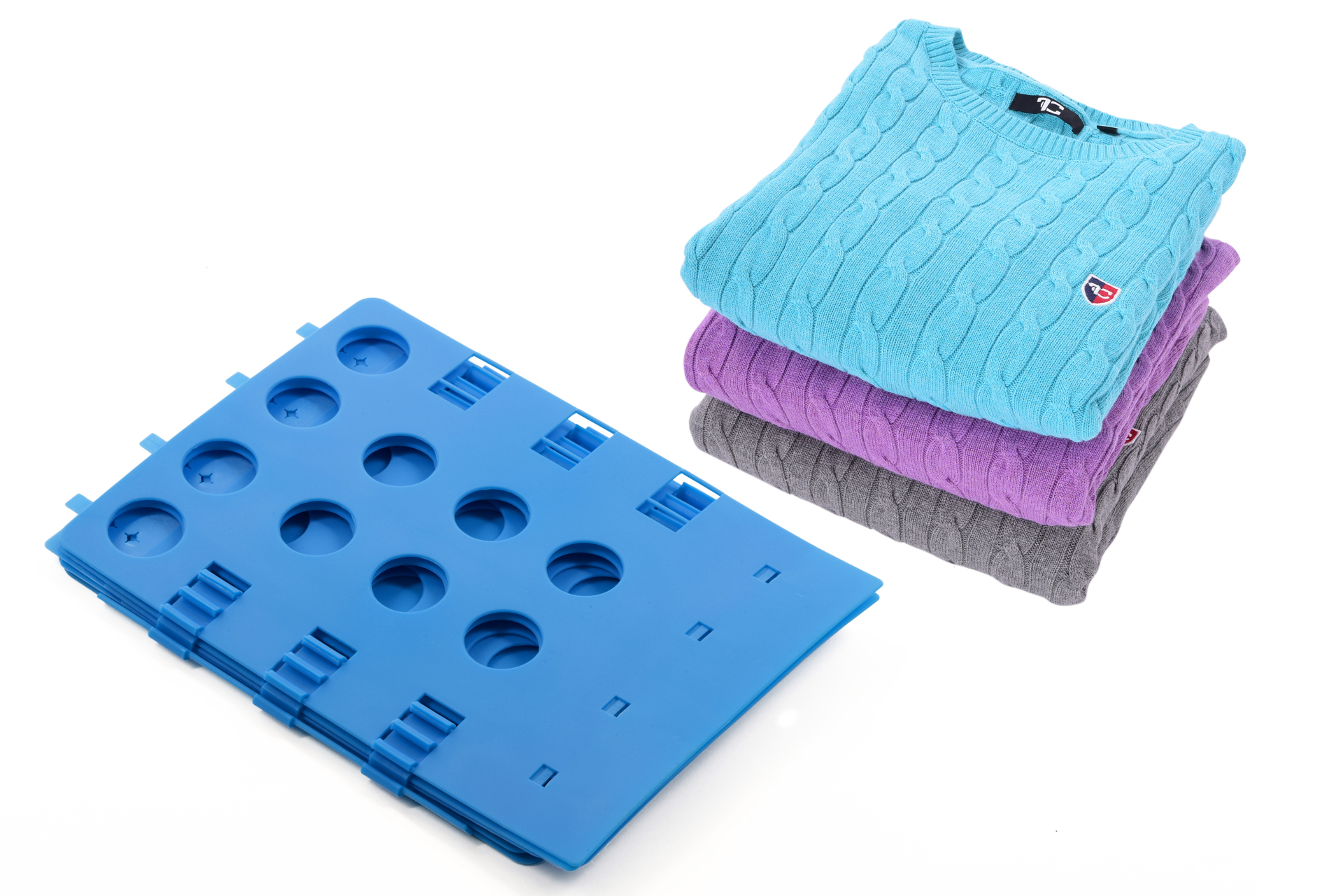 TEXTILO-SKLADAČ pre úhľadné a rýchle skladanie oblečenia