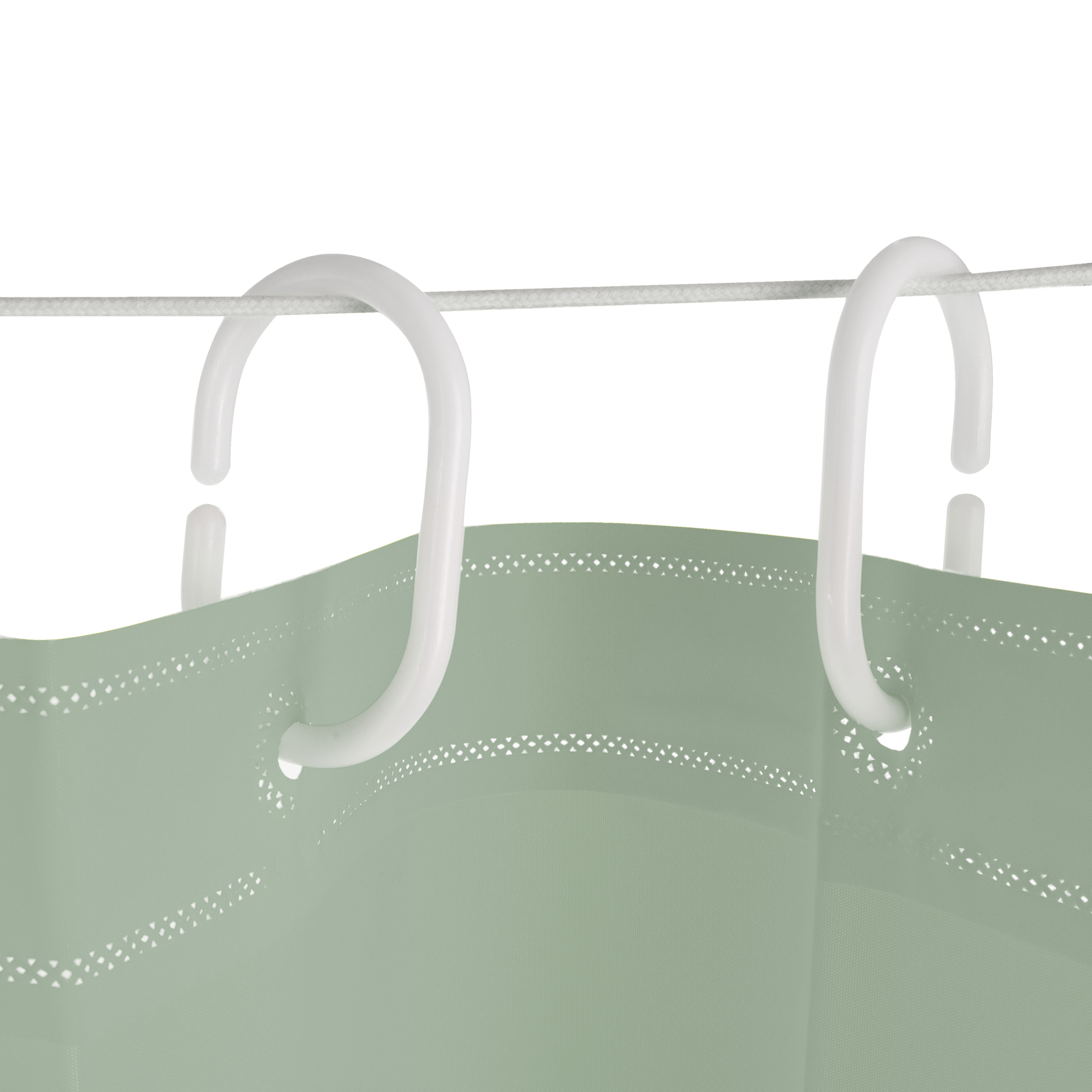 SPA kúpeľňový záves s 12 krúžkami