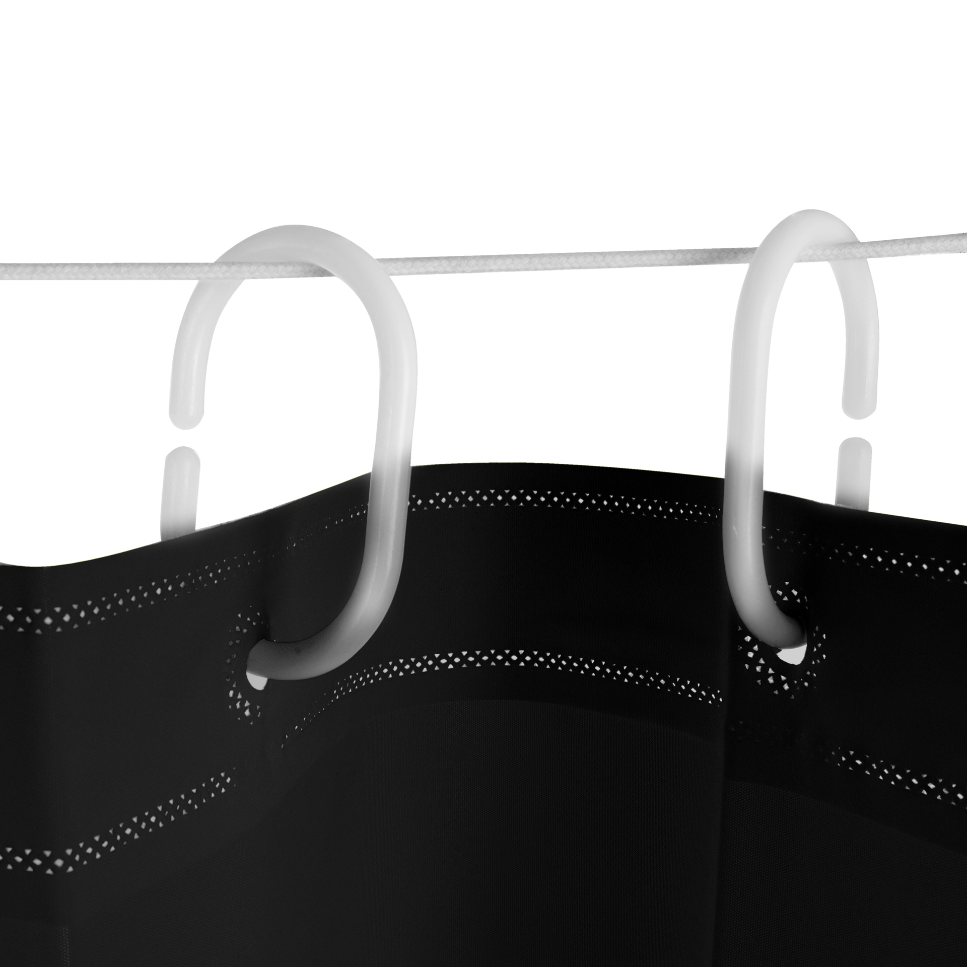 SPA kúpeľňový záves s 12 krúžkami