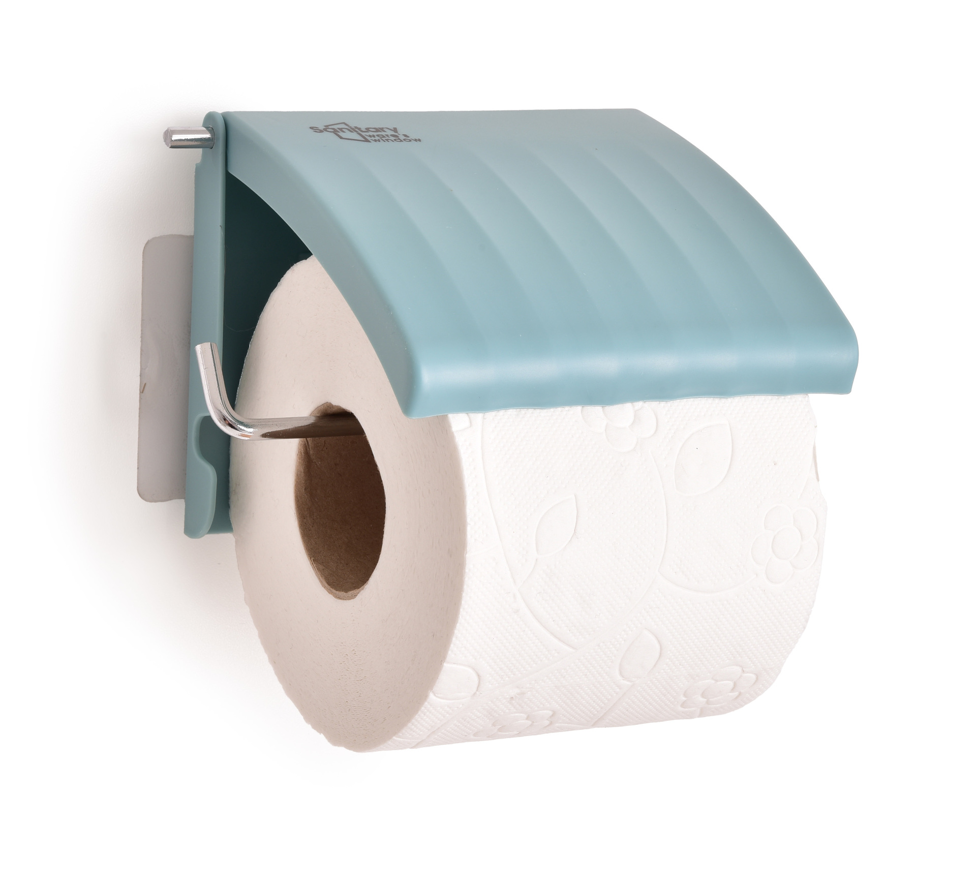 Uchwyt na papier toaletowy pastelowo niebieski