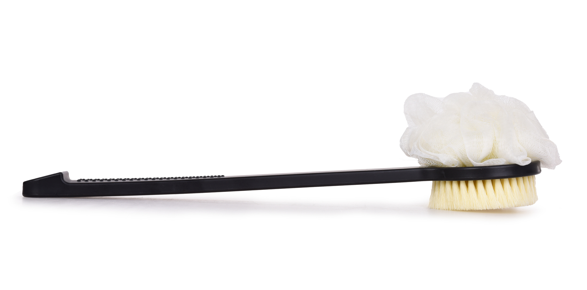 SPA 2v1 kefa + puff na umývanie chrbta