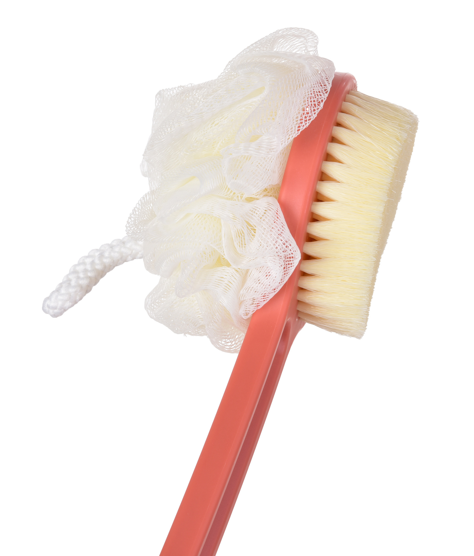 SPA 2v1 kefa + puff na umývanie chrbta