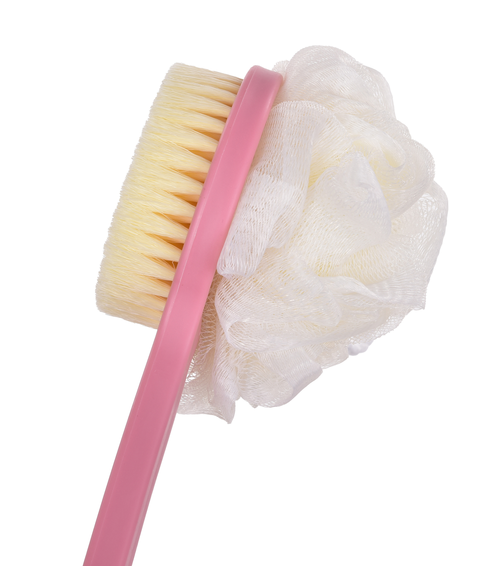 SPA 2v1 kefa + puff na umývanie chrbta