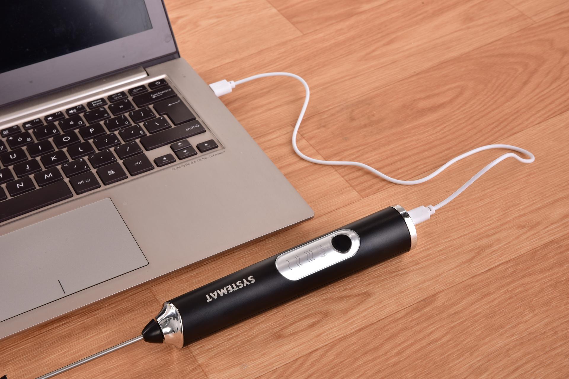SYSTEMAT USB napeňovač mlieka a šľahač na vajcia