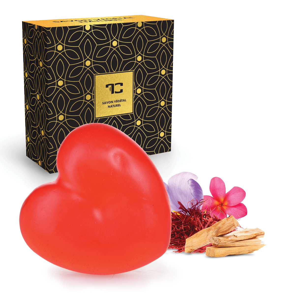 RED VELVET ručne vyrábané rastlinné mydlo s kokosovým olejom a glycerínom