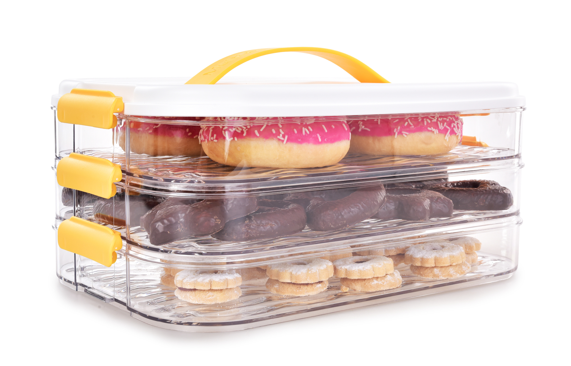 BUCHTONOŠ CVAK&CVAK trojposchodový box na pečivo, chlebíčky a potraviny