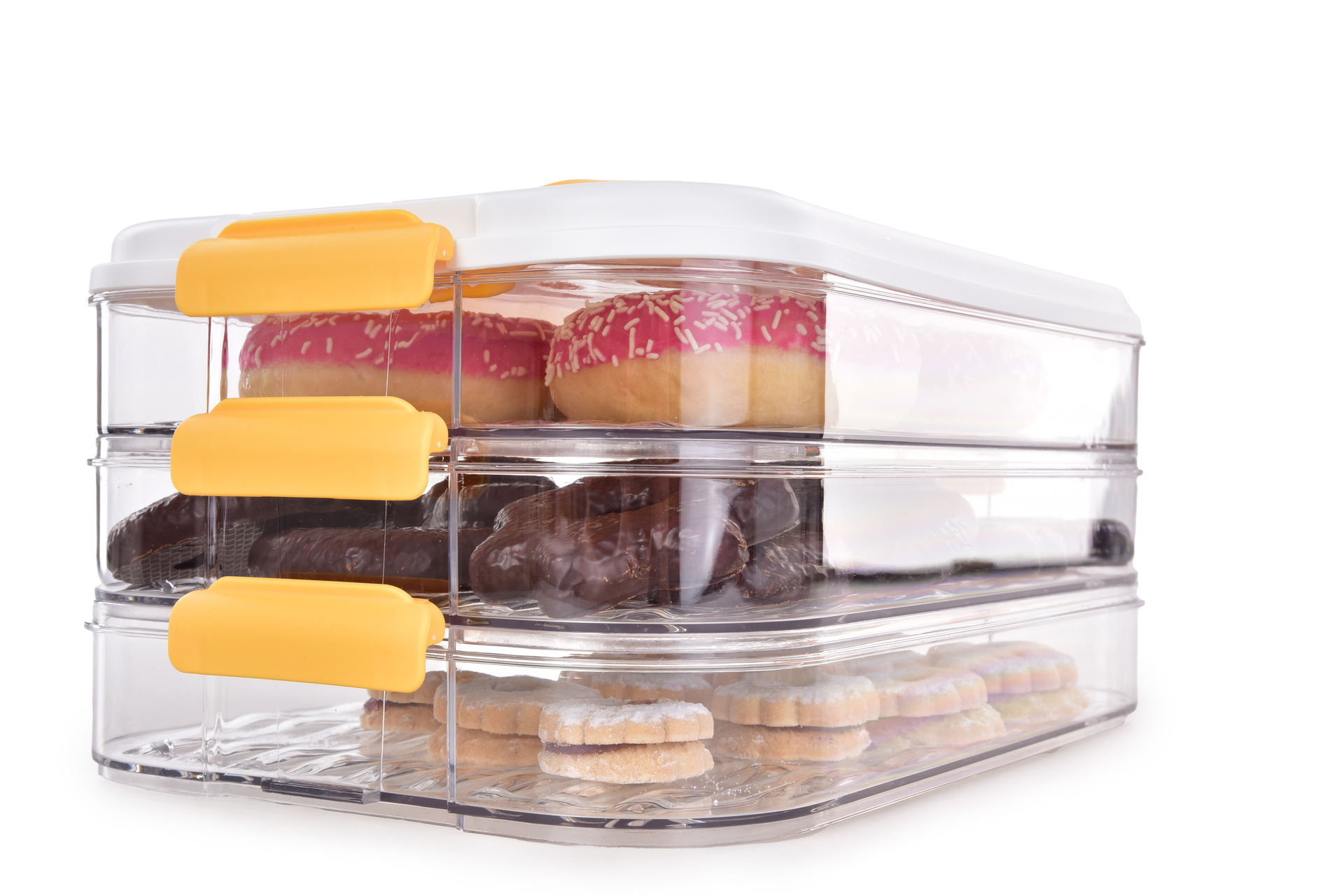 BUCHTONOŠ CVAK&CVAK trojposchodový box na pečivo, chlebíčky a potraviny