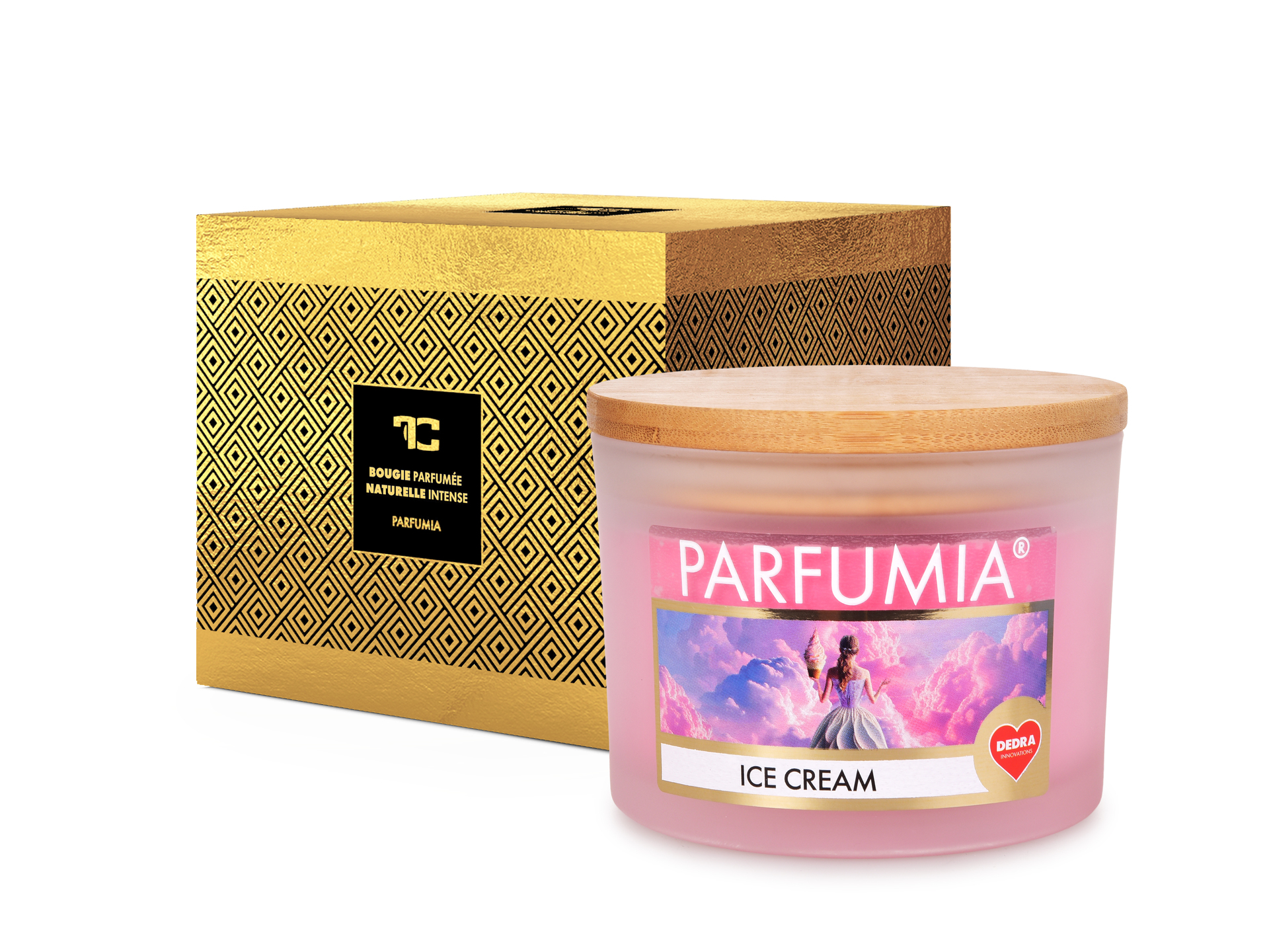 ICE CREAM sójová sviečka s 2 knôtmi PARFUMIA®