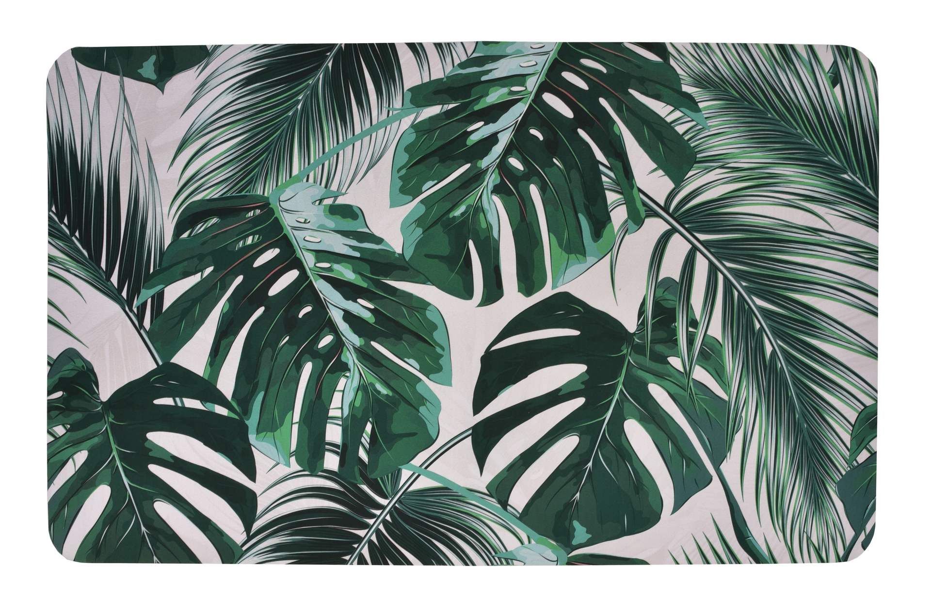 ULTRACHONNY diatomitowy dywanik azienkowy, 50 x 80 cm monstera