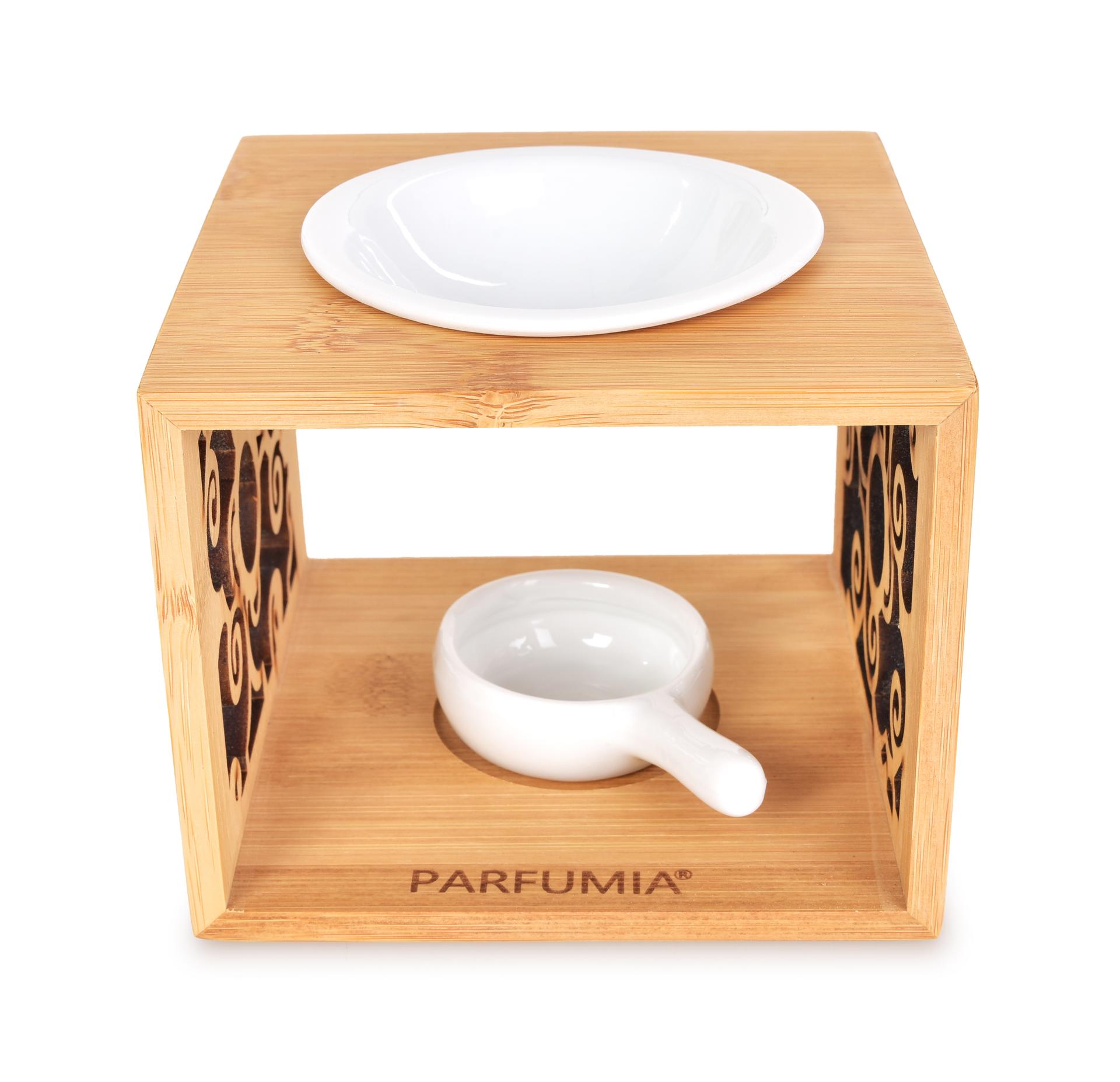 ZENARA keramická aromalampa na bambusovom stojane