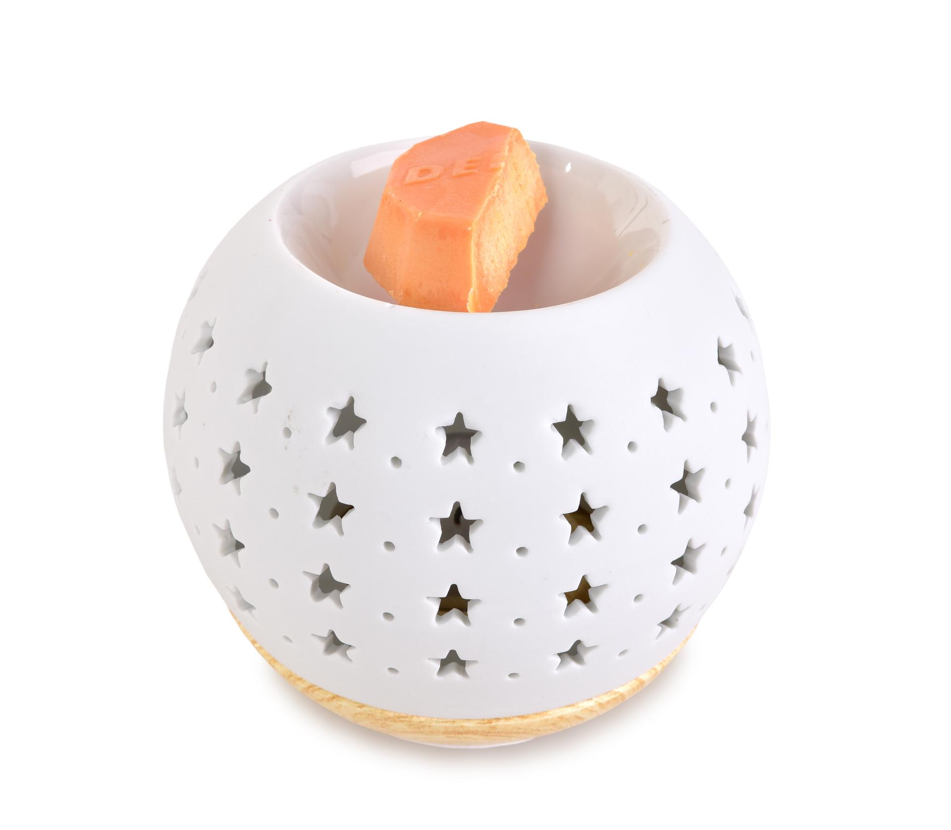 LUCENTA okrúhla aromalampa s hviezdnym dekorom