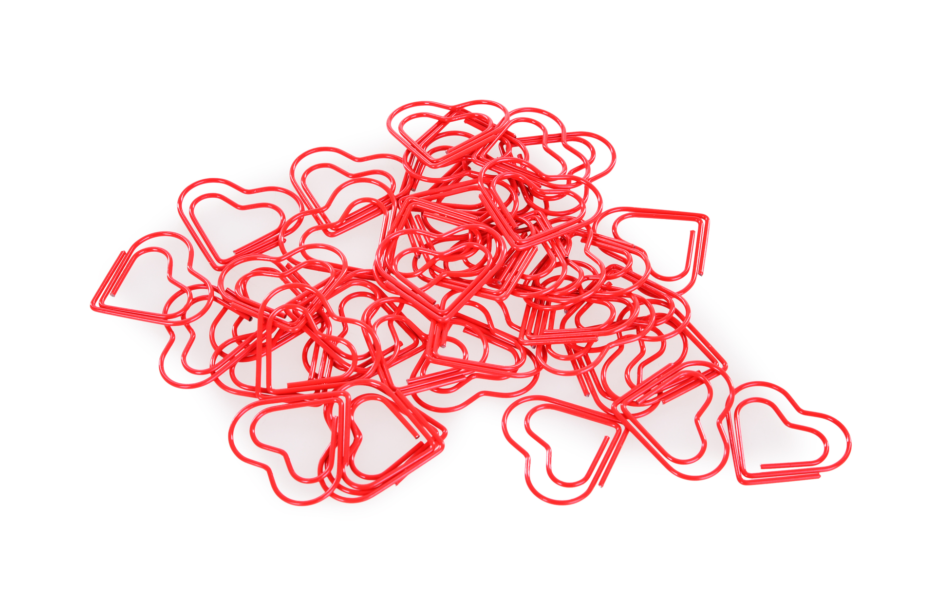 OFFICE 40 ks kancelárske sponky v tvare srdca