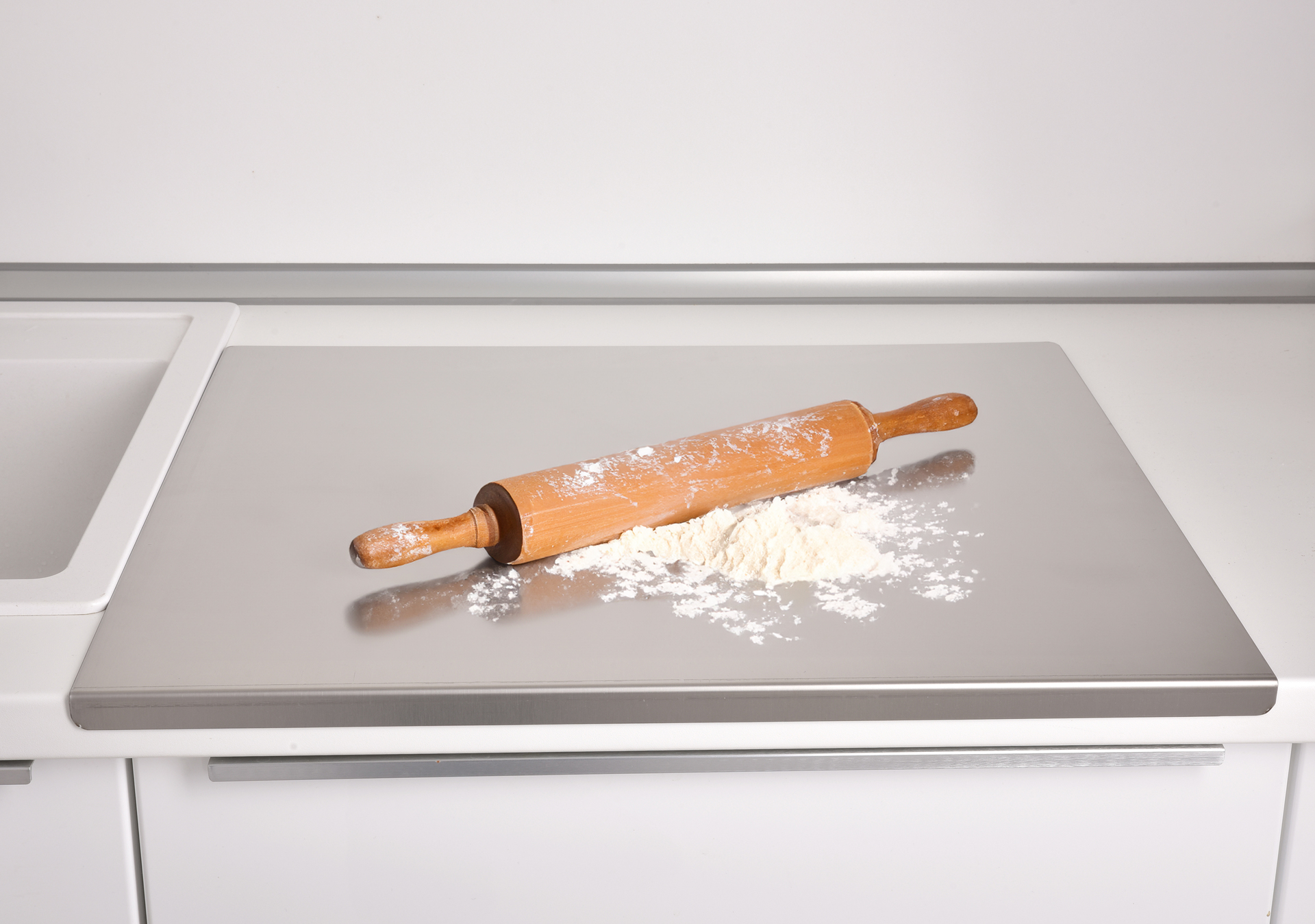 CHEF XXL masívna nerezová doska so zvýšeným okrajom