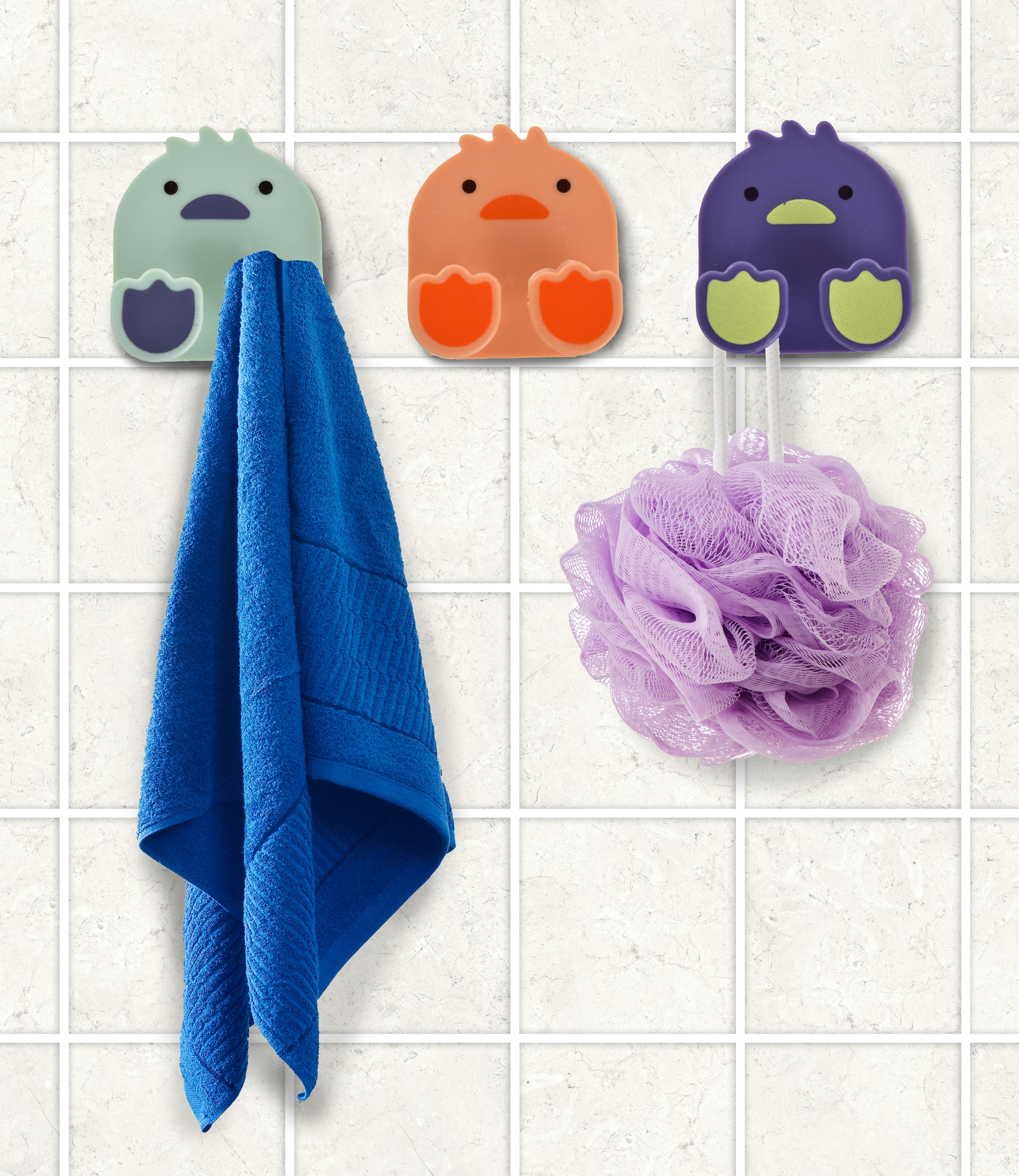 KAČIATKO veselý vešiak na uteráky/utierky