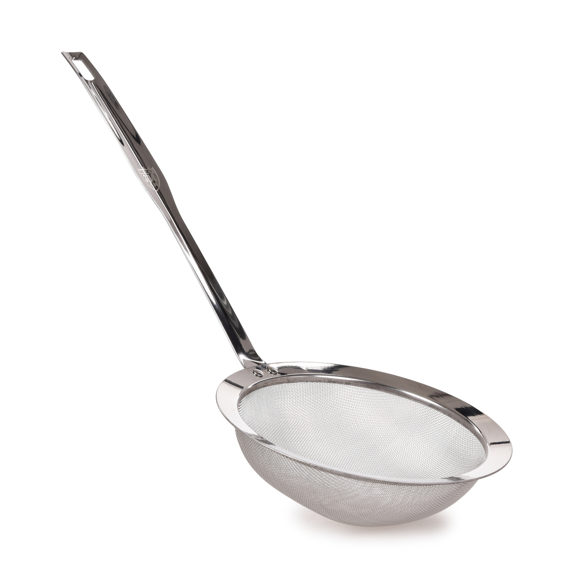 CHEF nerezové sitko/cedník s dlhou rukoväťou