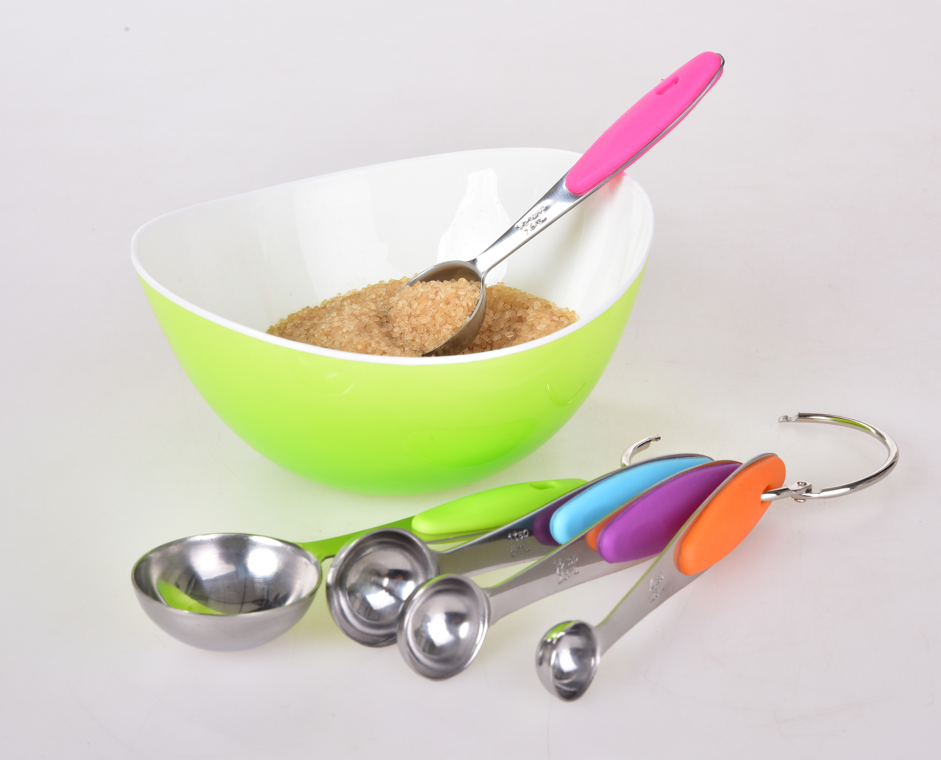 LYŽIČKOMERKY sada 5 ks nerezových odmeriek