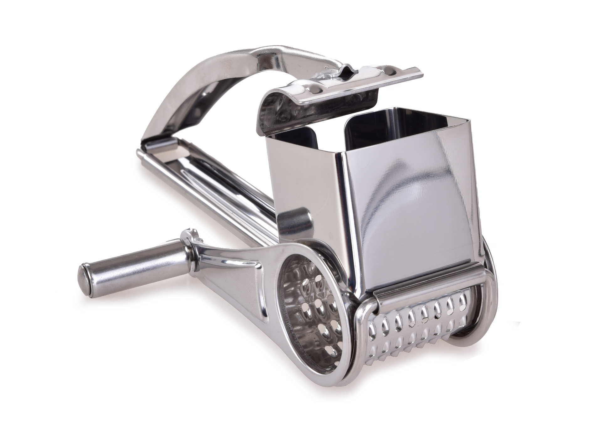 GOURMET nerezové ručné rotačné strúhadlo s kľukou