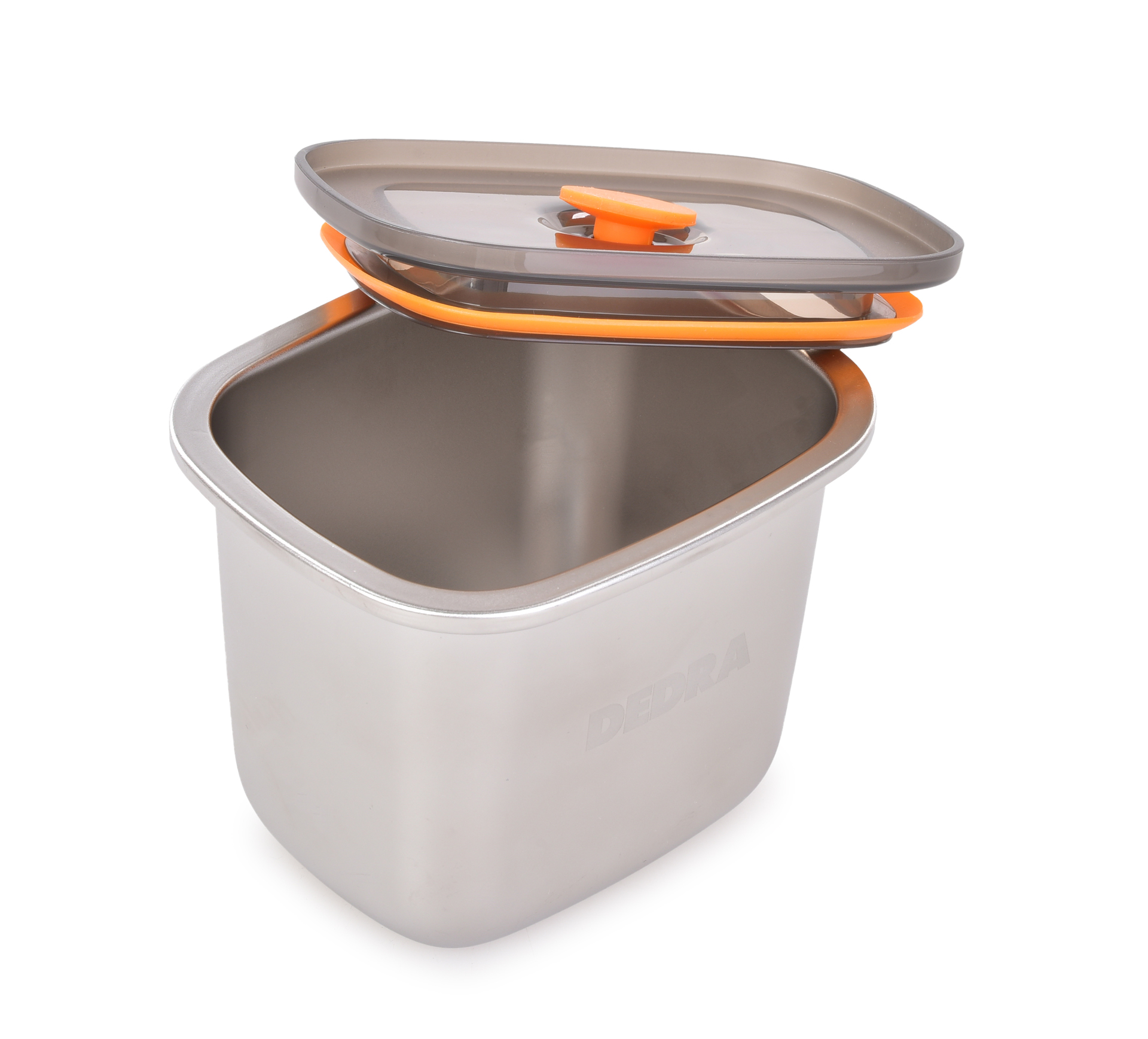 GOURMET nerezová dóza na potraviny 550 ml so silikónovým tesnením a ventilom