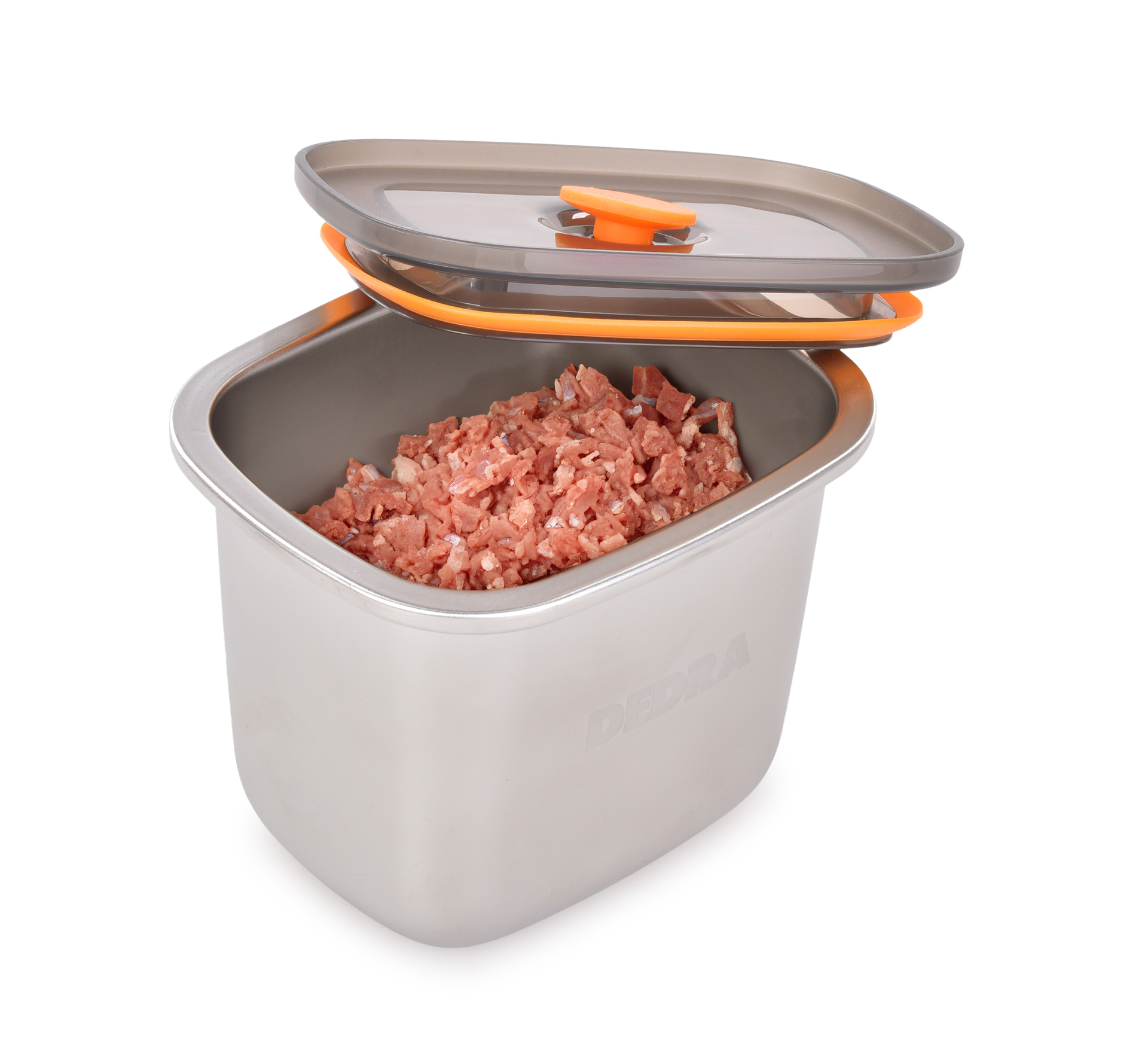 GOURMET nerezová dóza na potraviny 550 ml so silikónovým tesnením a ventilom