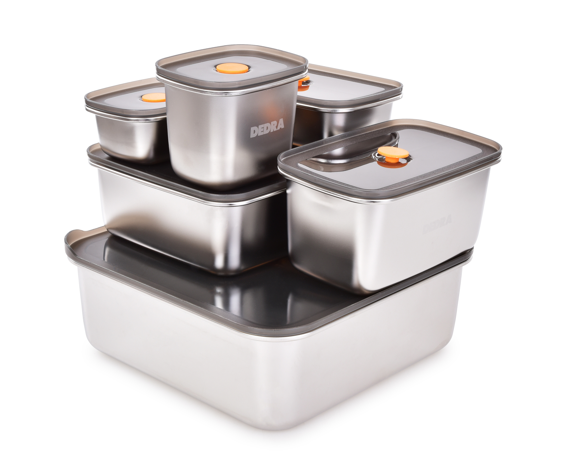 GOURMET nerezová dóza na potraviny 250 ml so silikónovým tesnením a ventilom