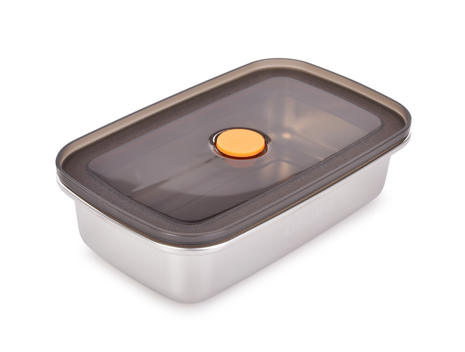 GOURMET nerezová dóza na potraviny 600 ml so silikónovým tesnením a ventilom