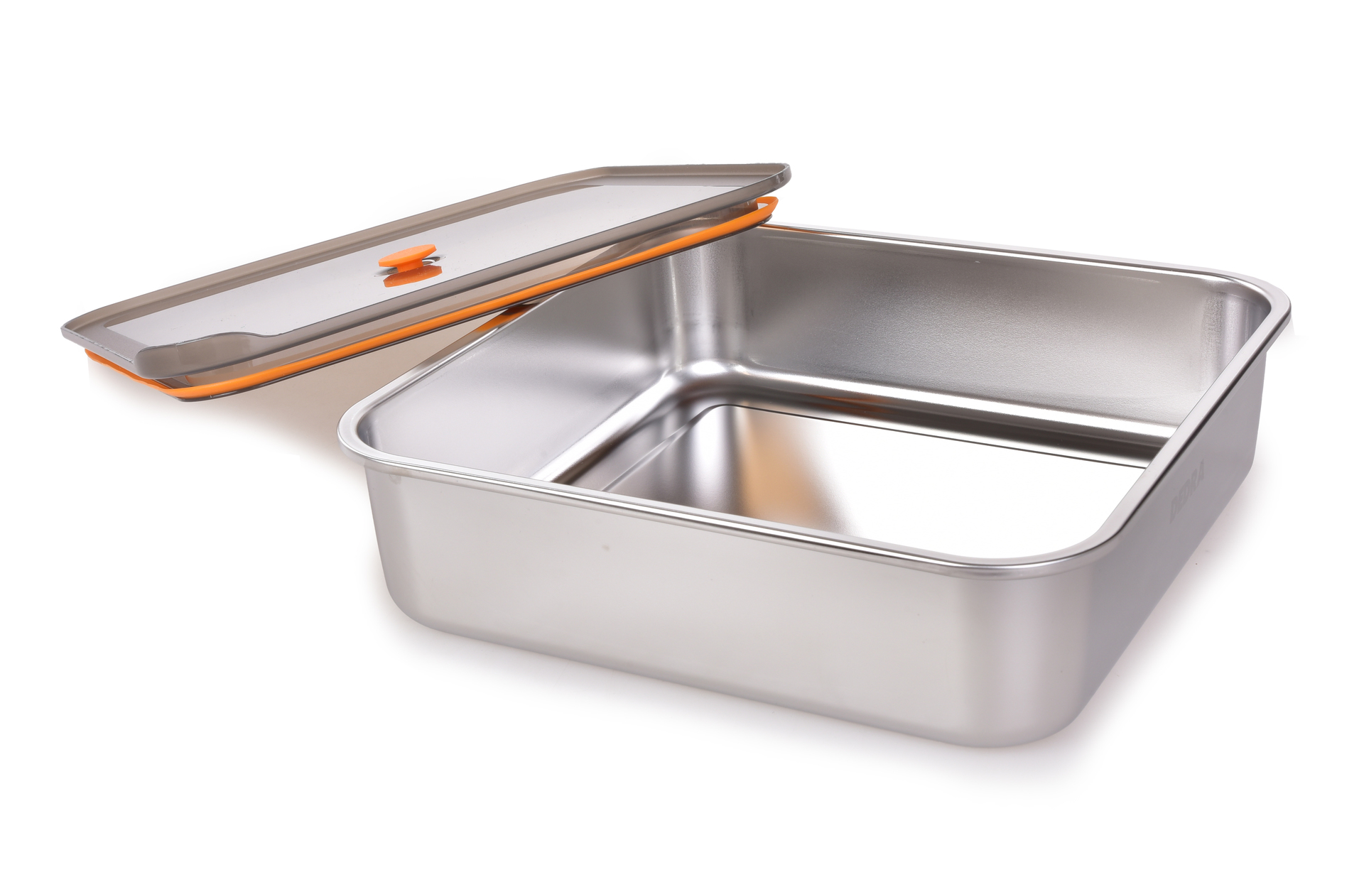 GOURMET nerezová dóza na potraviny 3,7 L so silikónovým tesnením a ventilom