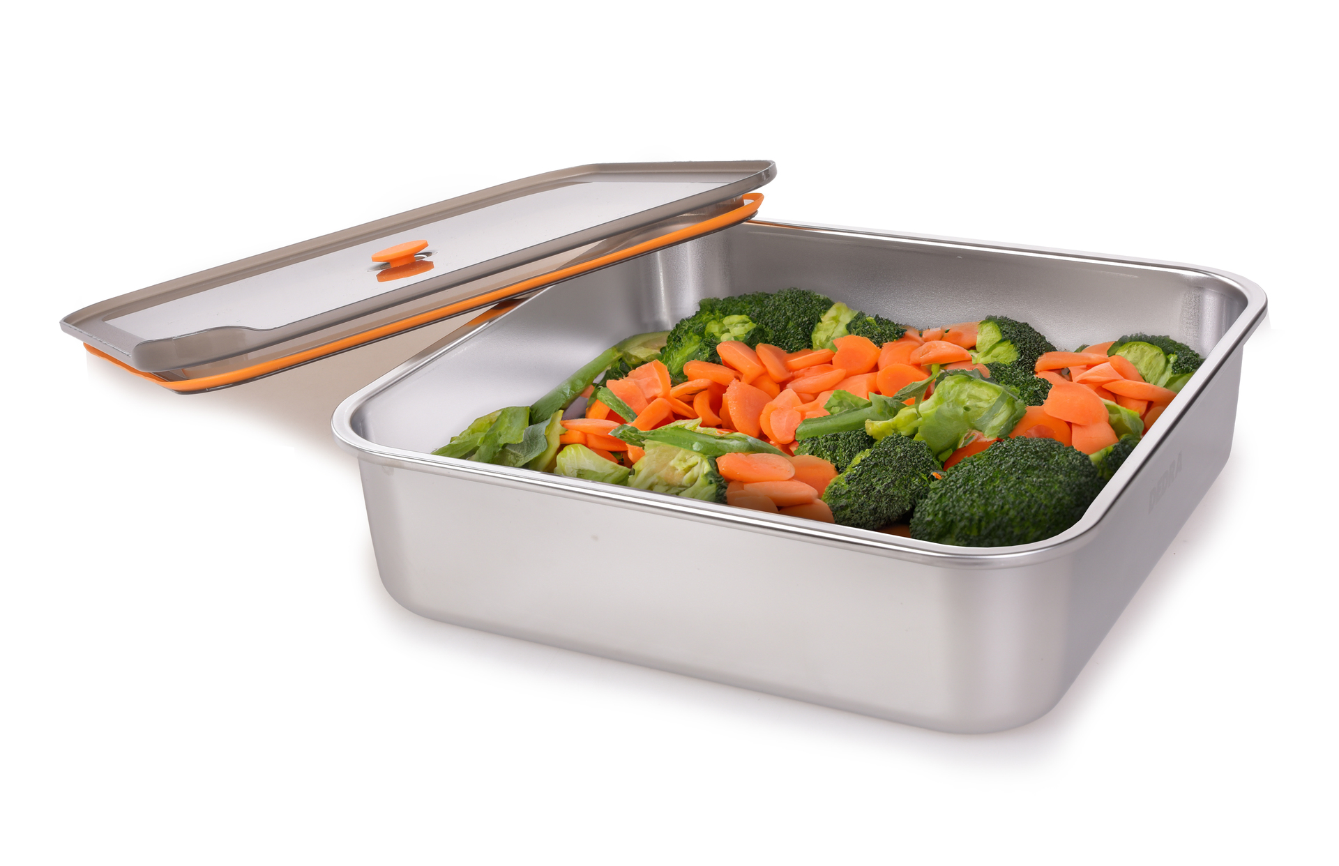 GOURMET nerezová dóza na potraviny 3,7 L so silikónovým tesnením a ventilom