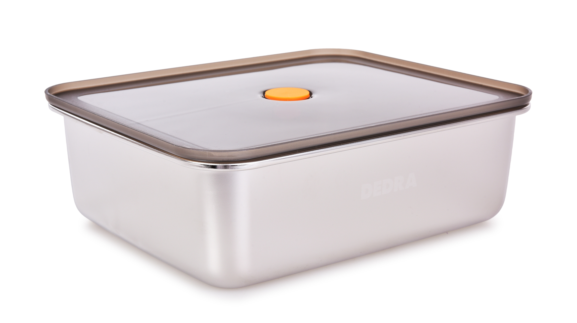 GOURMET nerezová dóza na potraviny 2,3 L so silikónovým tesnením a ventilom