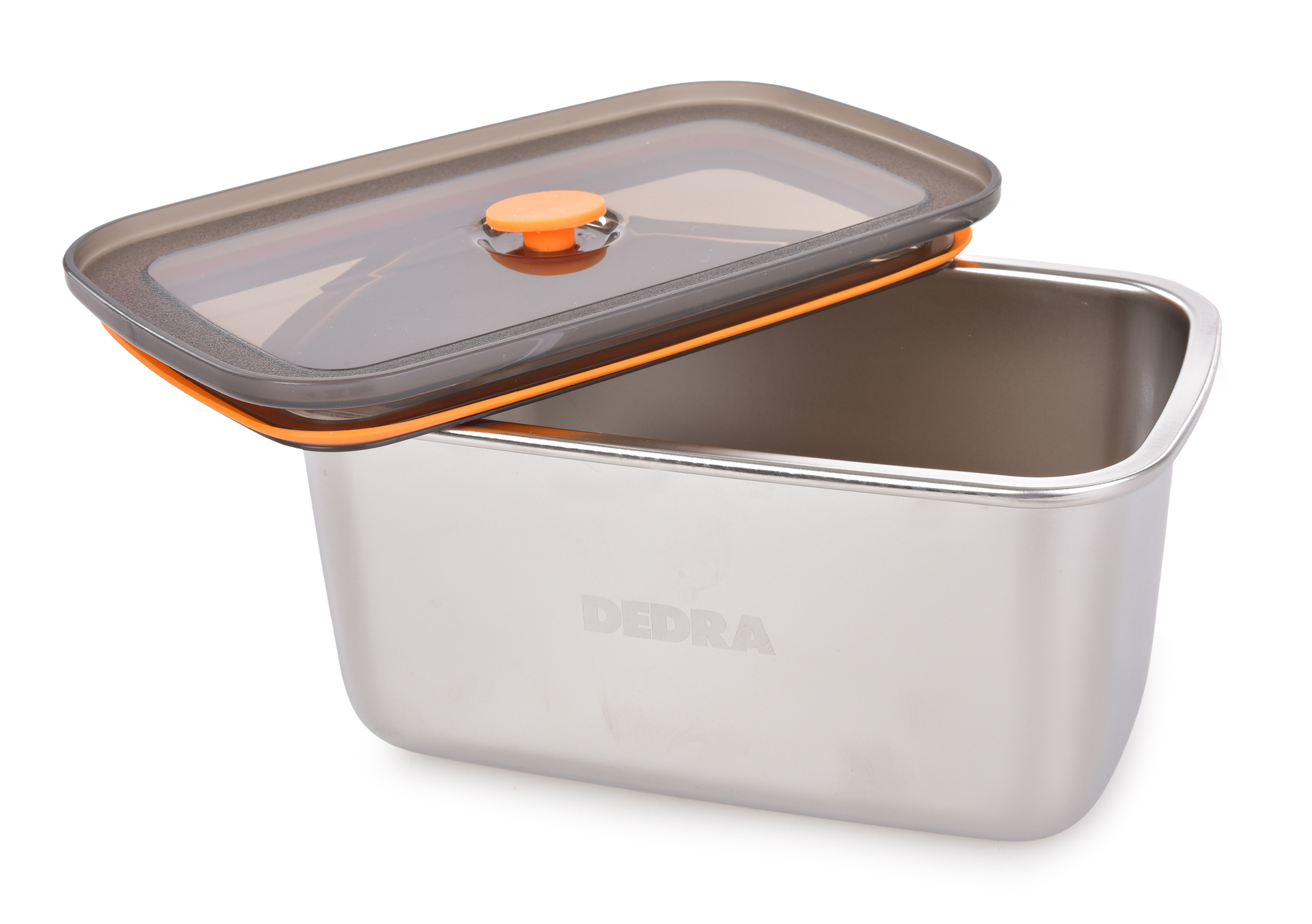 GOURMET nerezová dóza na potraviny 1,3 L so silikónovým tesnením a ventilom