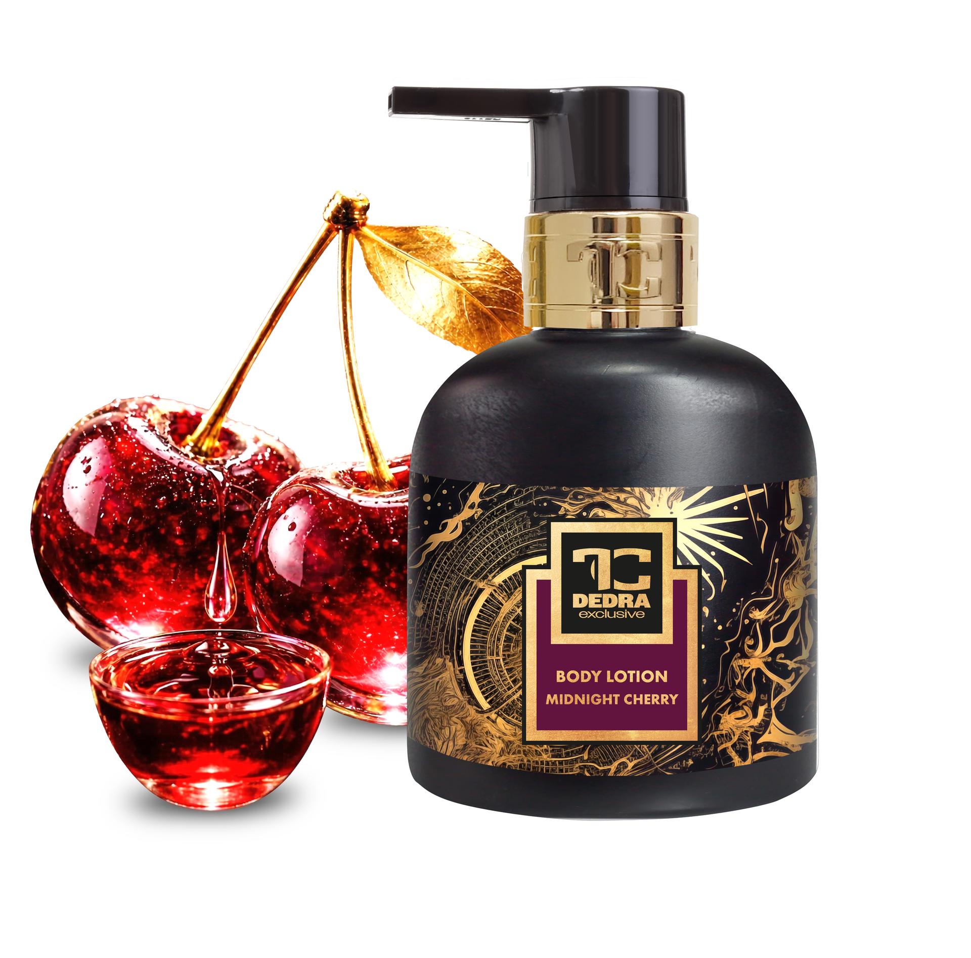 Levně MIDNIGHT CHERRY | zvláčňující tělové mléko s mandlovým olejem | 320 ml