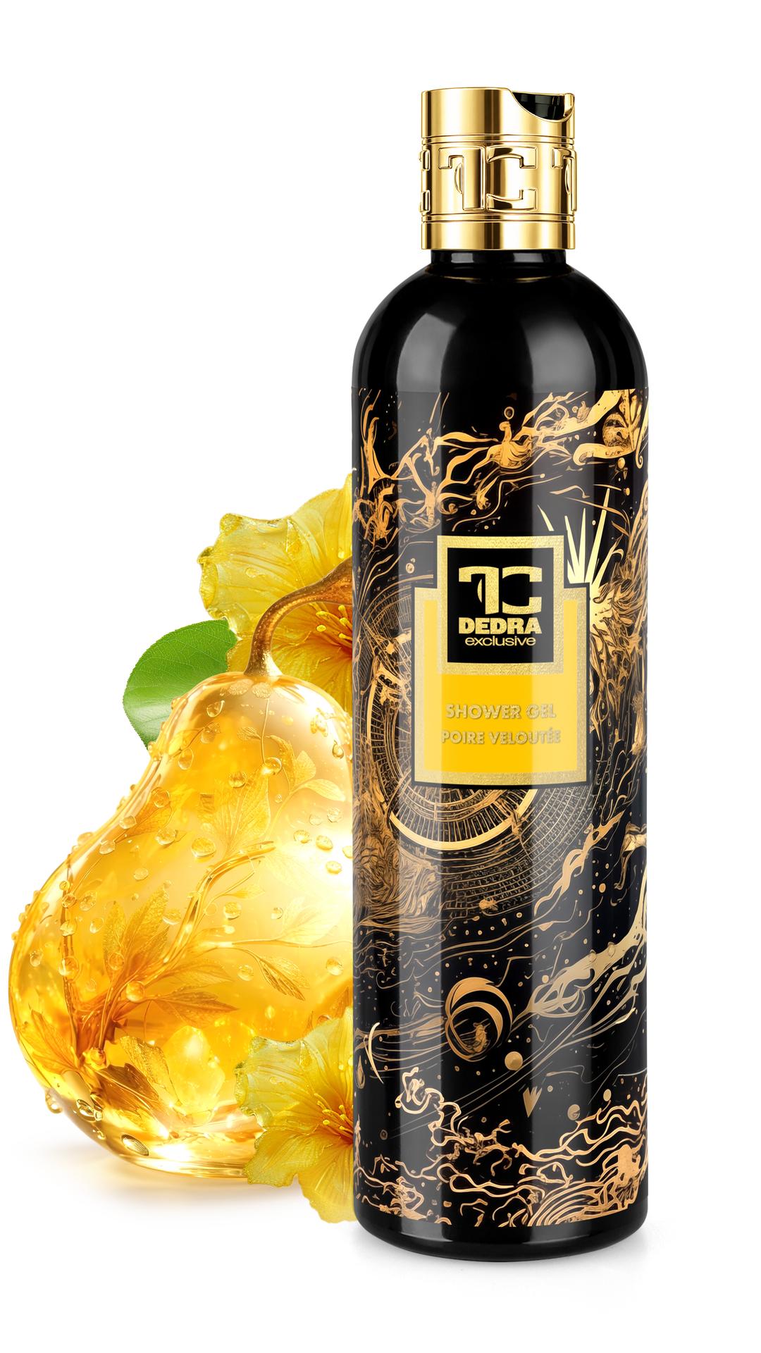 SAMETOVÁ HRUŠKA | exkluzivní šetrný sprchový gel s glycerinem & Aloe vera | 320 ml | FC DEDRA exclusive