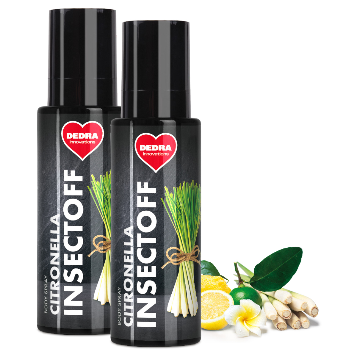 ZESTAW 1+1 | CITRONELLA INSECTOFF | spray do cia�a z naturalnymi olejkami eterycznymi | naturalna ochrona przed owadami 2 x 100 ml