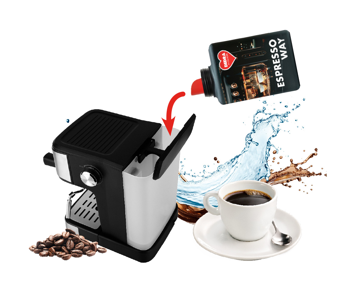 ESPRESSO WAY tekutý odvápňovač pre všetky typy kávovarov