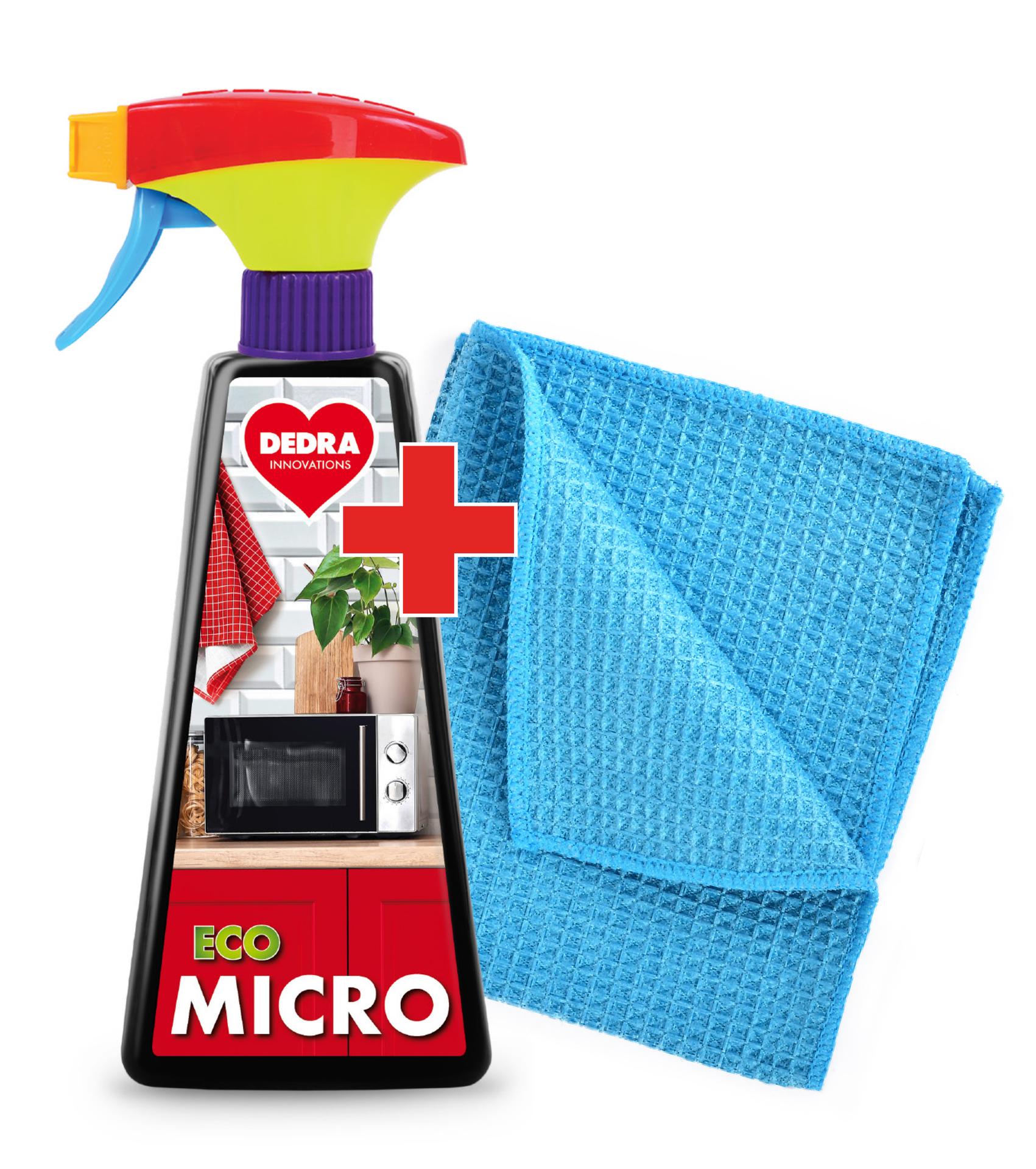 MICRO | pěnový čistič na mikrovlnné & parní trouby | extra odmašťovací síla | 500 ml + utěrka zdarma