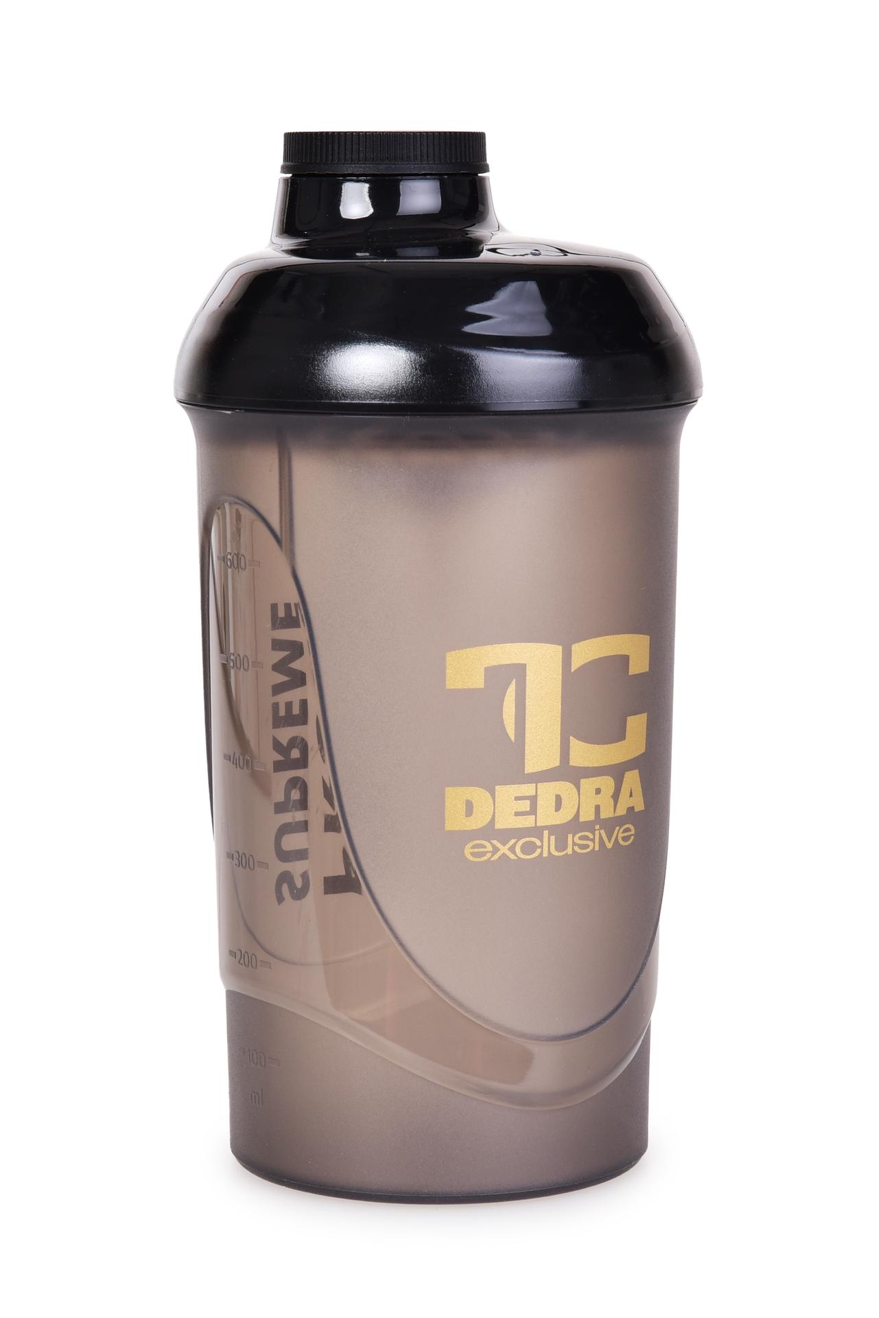 Shaker z odkrcan pokrywk i zaworem do picia PROTEIN SUPREME 600 ml