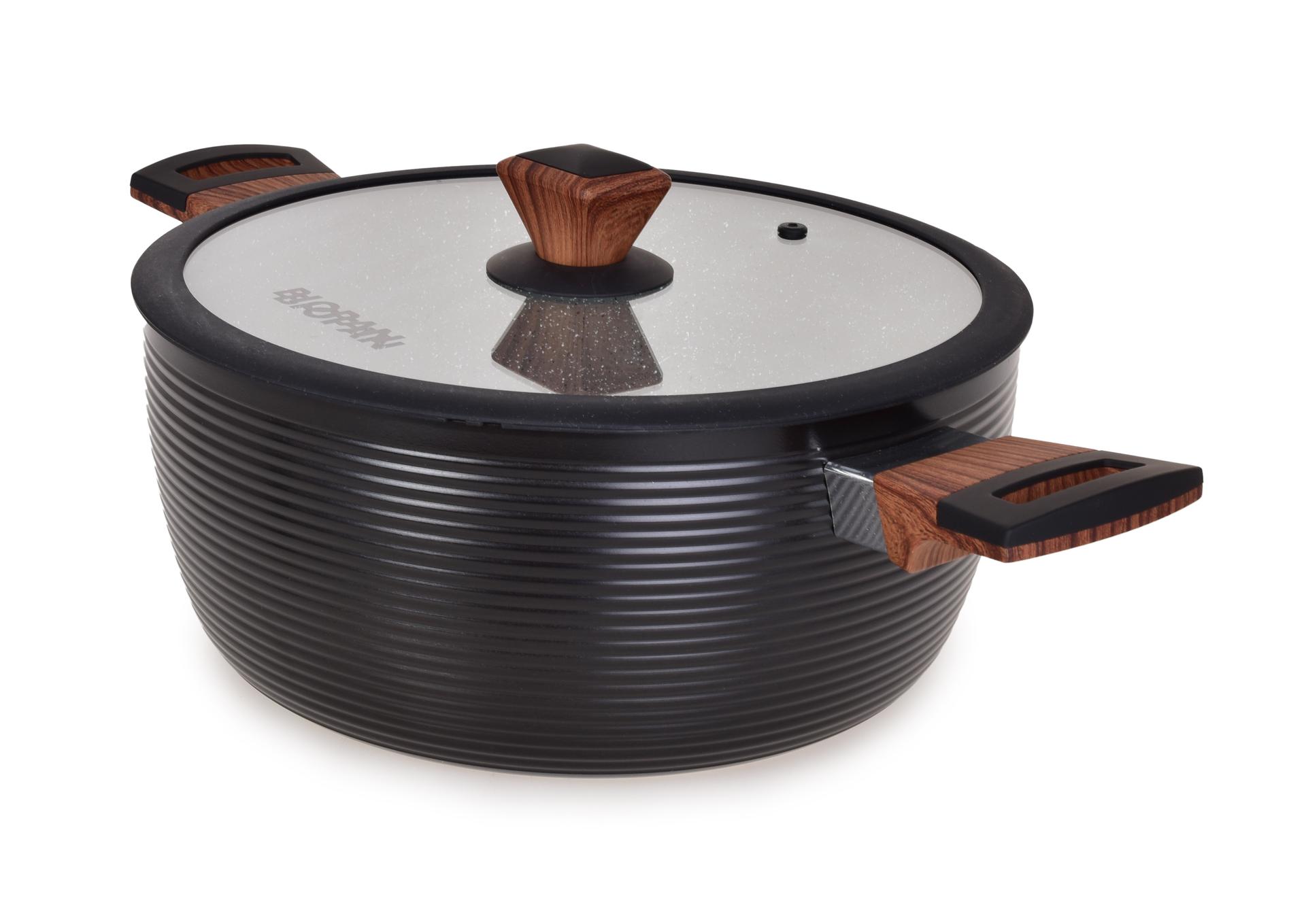 Garnek O 28,5 cm z pokrywk BIOPAN(R) WOODOO | pojemno 6 l