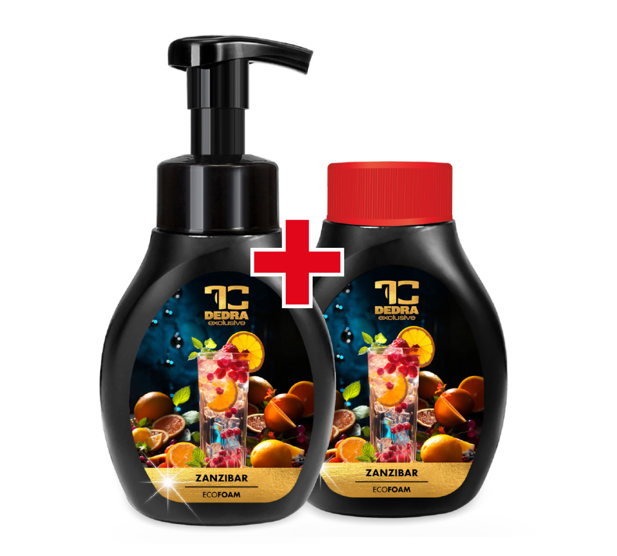 E-shop ZANZIBAR | šetrné pěnové mýdlo na ruce & tělo | 2×300 ml | výhodná sada 2 ks 2 x 300 ml